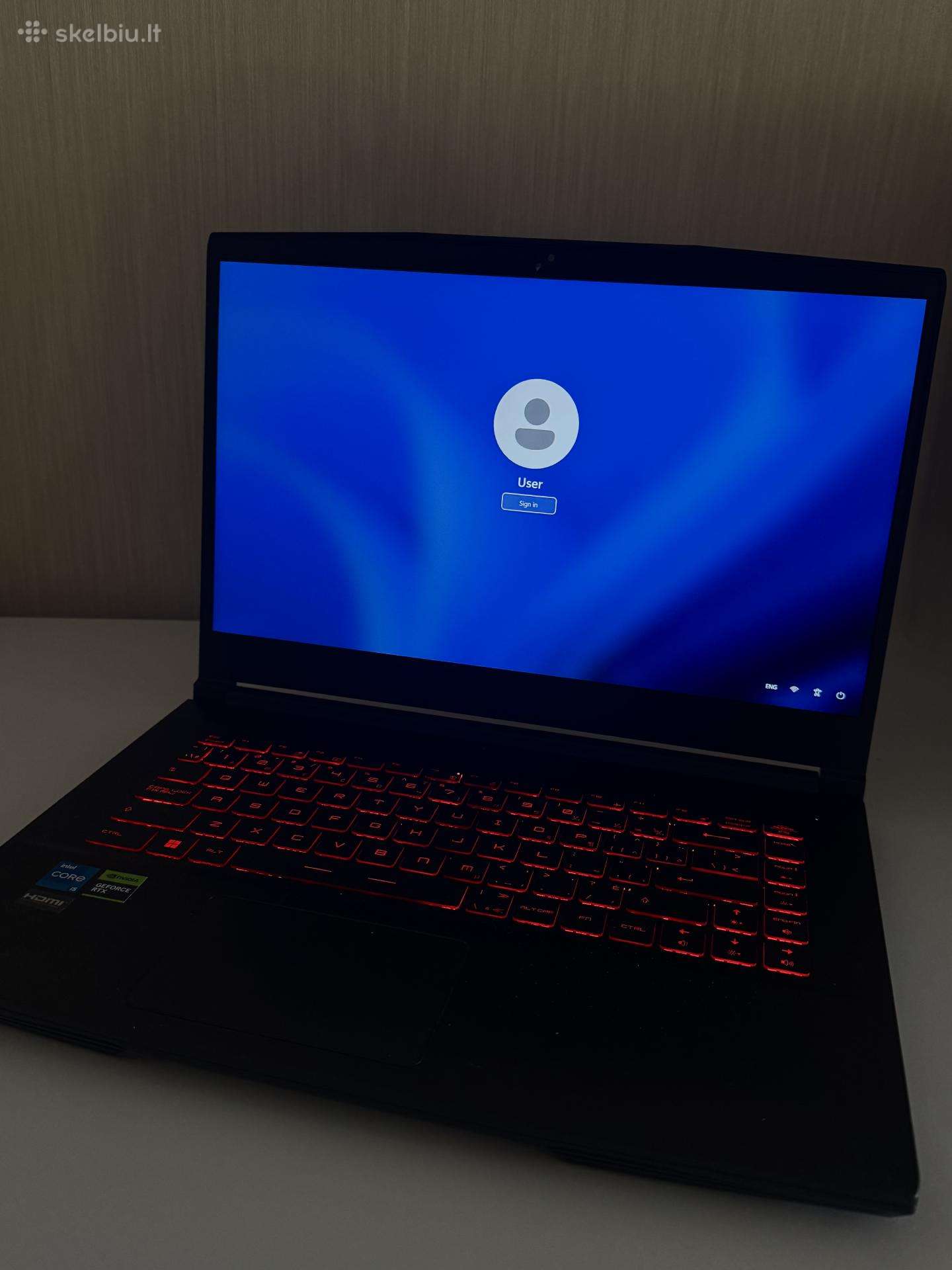 Msi Gf63 Thin 11uc – beveik nenaudotas