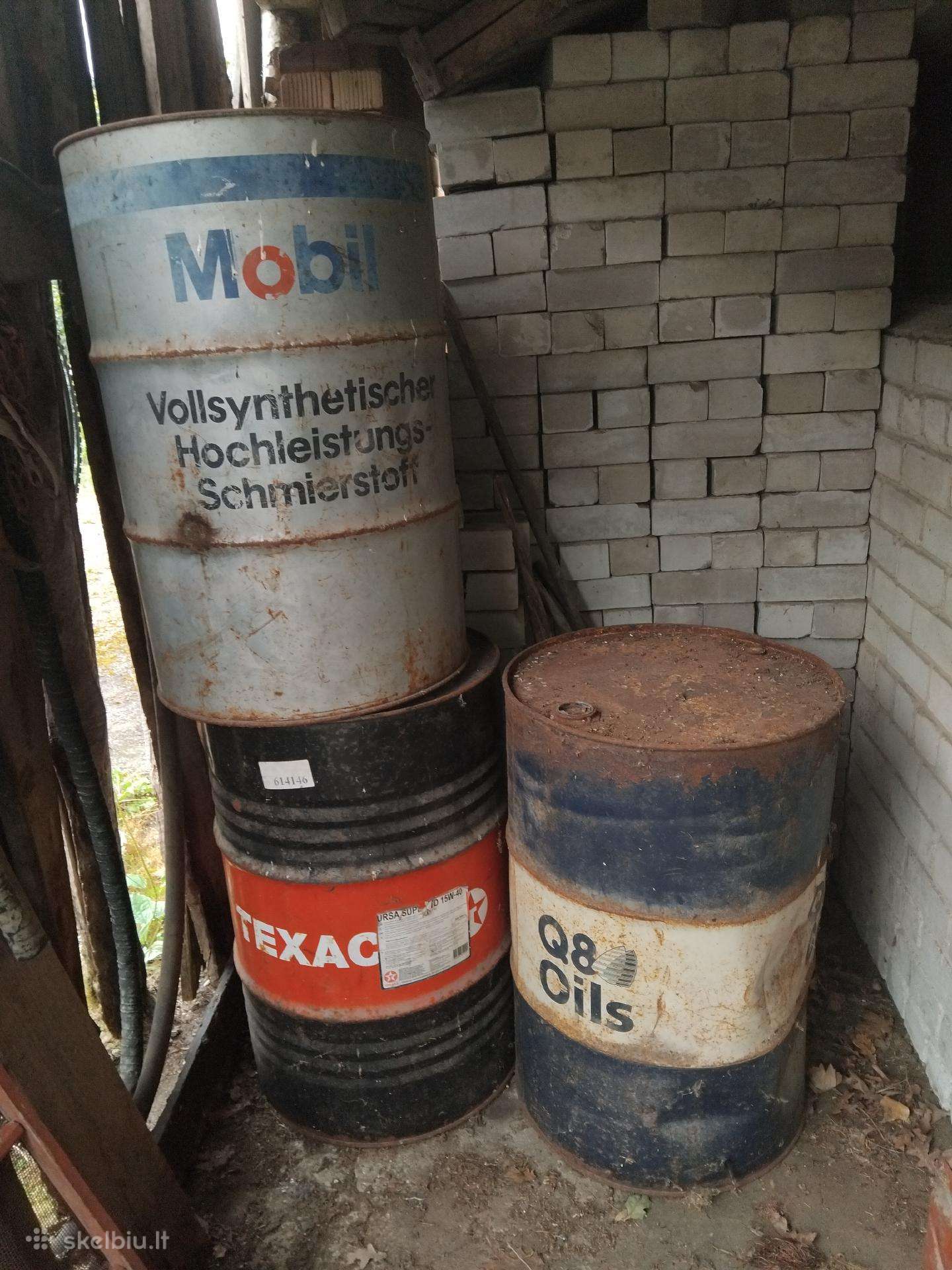 Metalinės talpos 200 l
