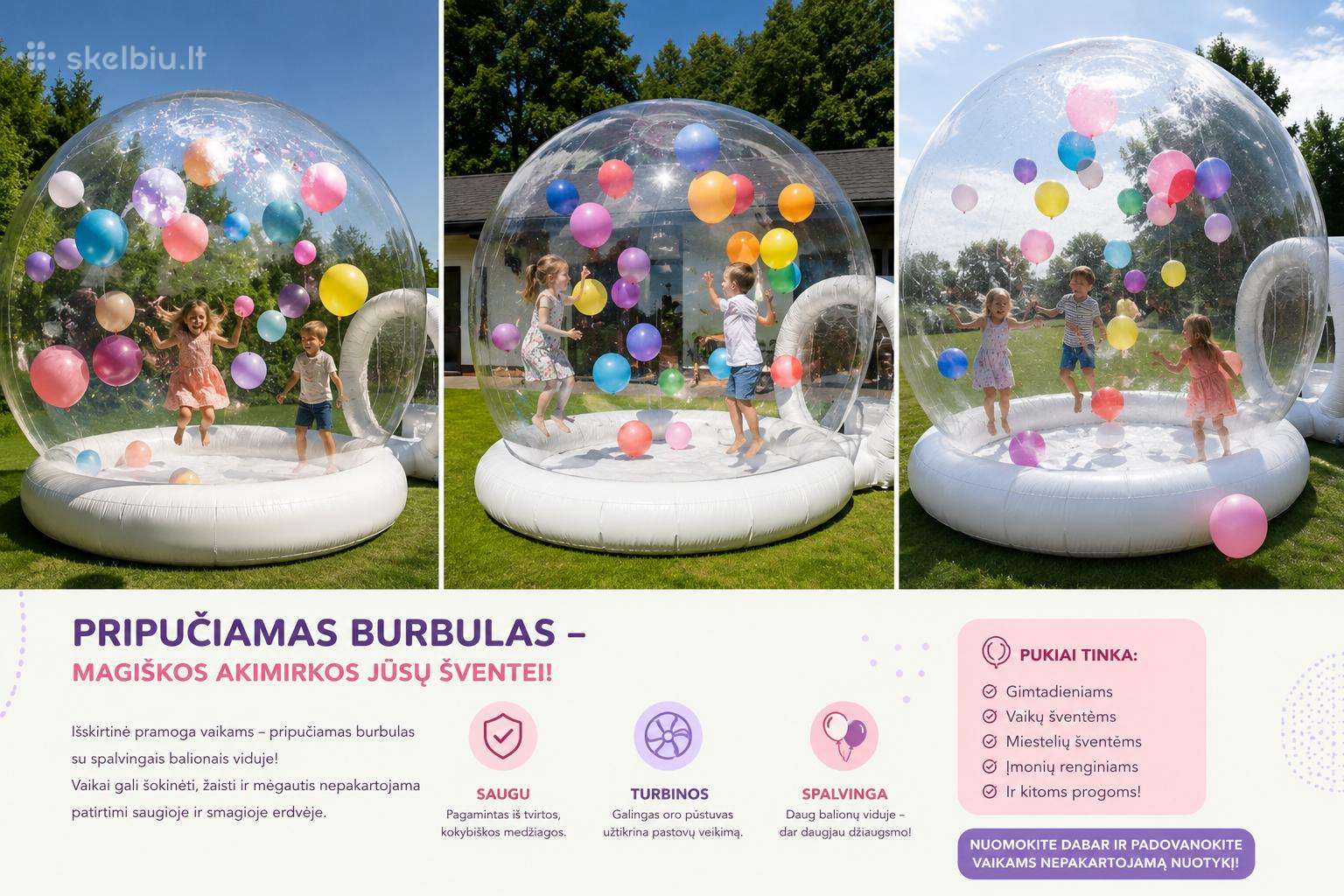 Balionų burbulas nuoma