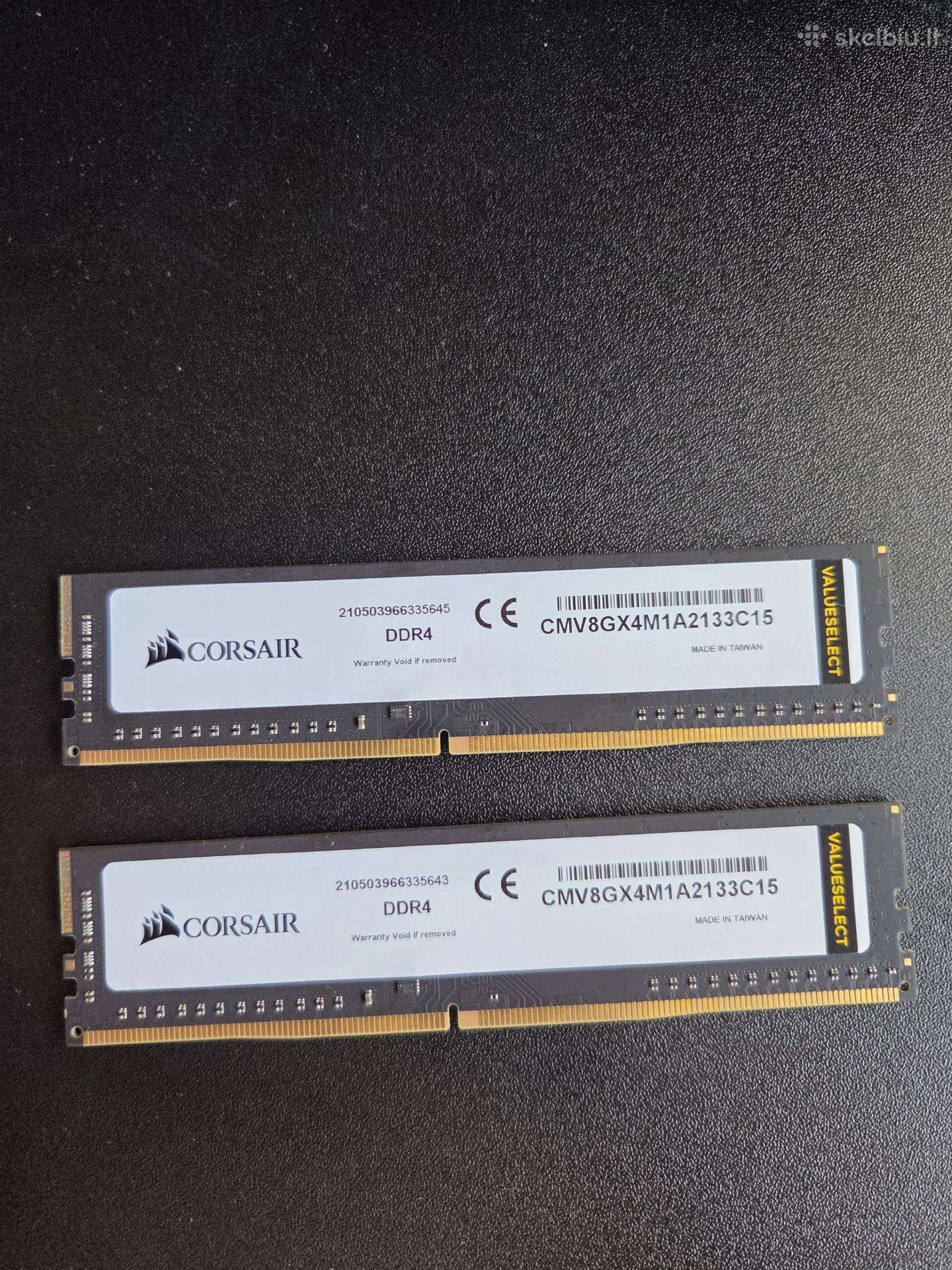 16gb RAM (8x2 2133mhz) Ddr4 Corsair