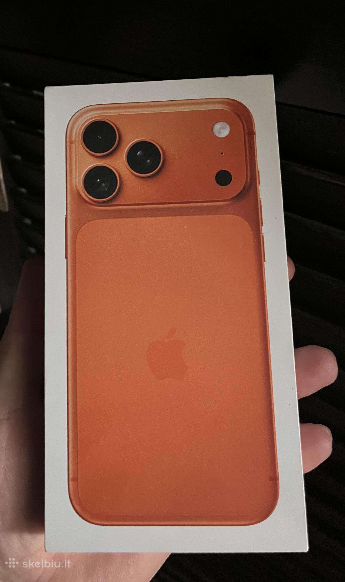 iPhone 17 Pro Max 256gb cosmic orange. Neišpakuota