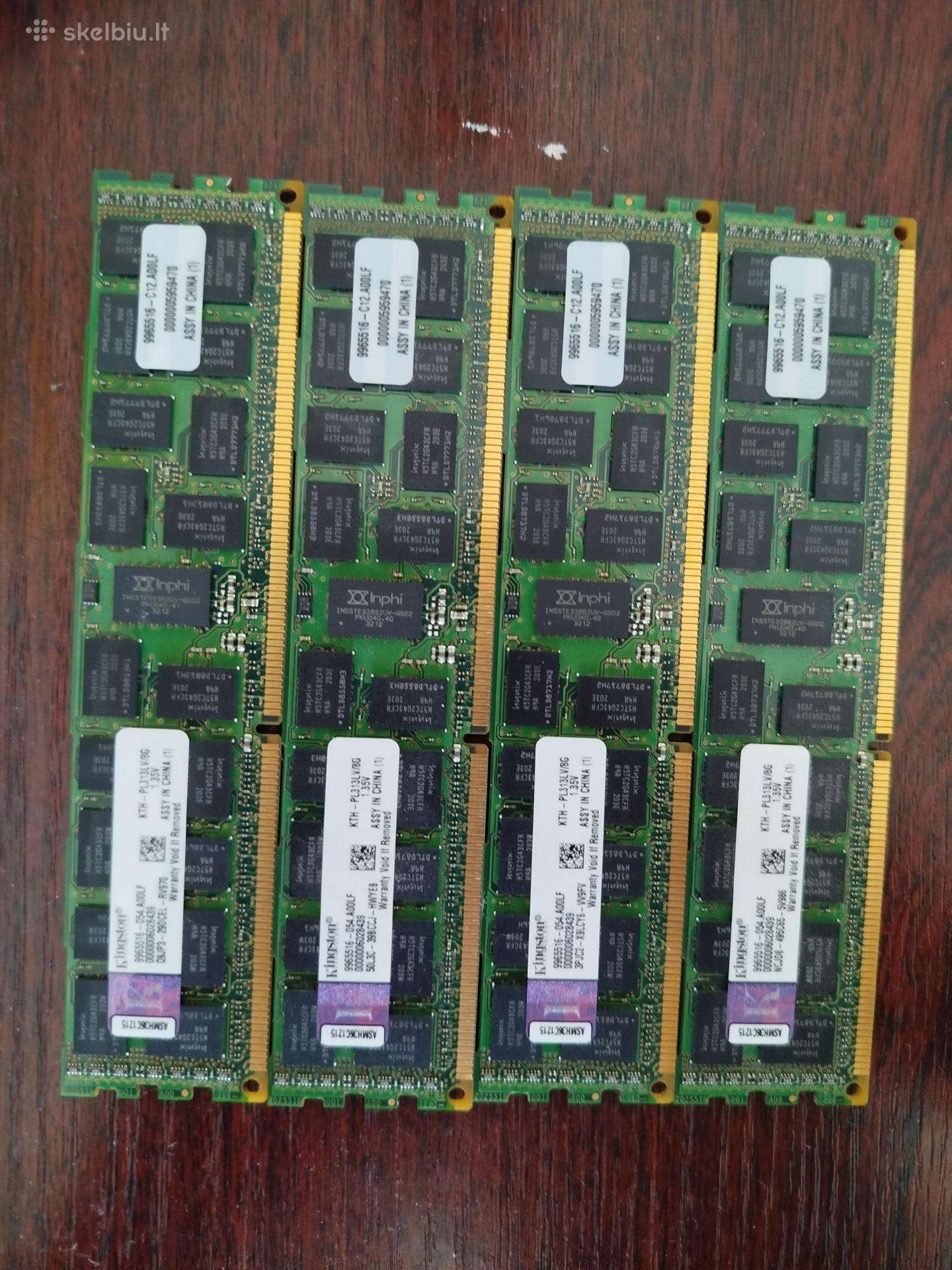 Kingston 32gb Ddr3l Ecc Reg (4x 8gb)