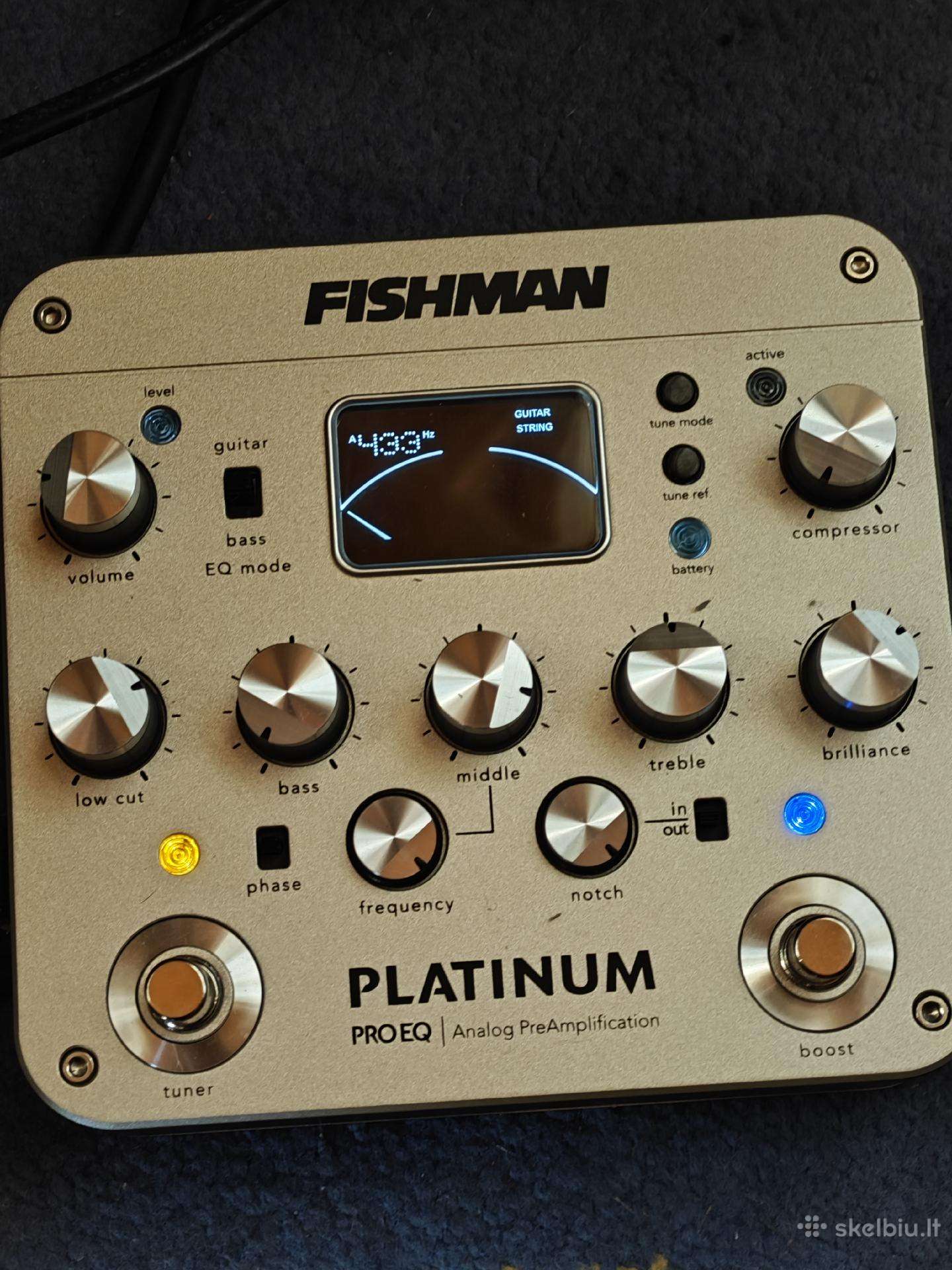 Fishman platinum eq pro pre ampas gitarai