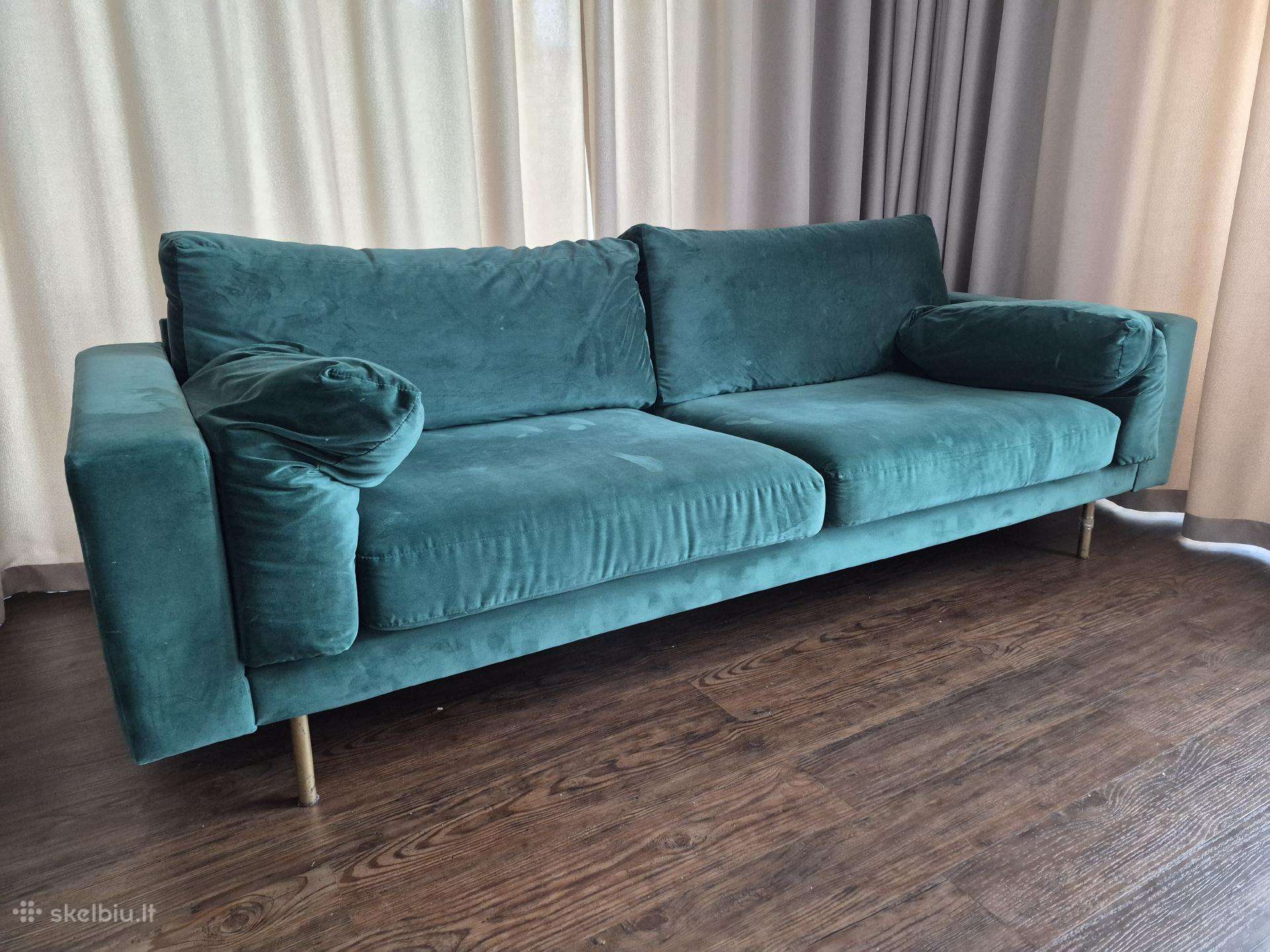 Sofa žalios spalvos