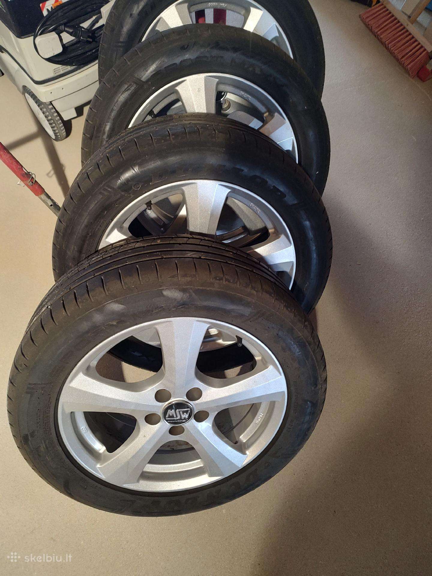 Lengvo lydinio ratlankiai R17 su Dunlop padangom