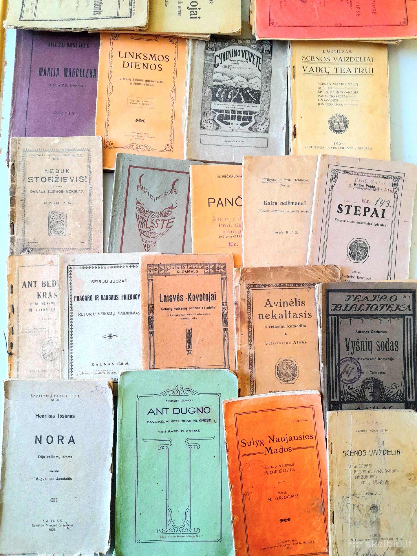 Komedijos, dramos, pjesės. 1911-1945m.