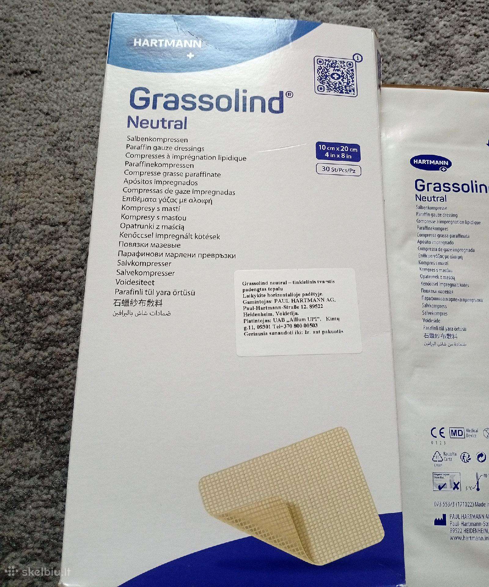 Grassolind sterilus tinklelinis tvarstis (30 vnt.)