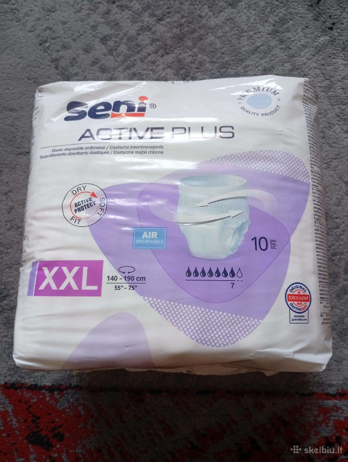 Seni sauskelnės Active Plus, XXL, 10 vnt.