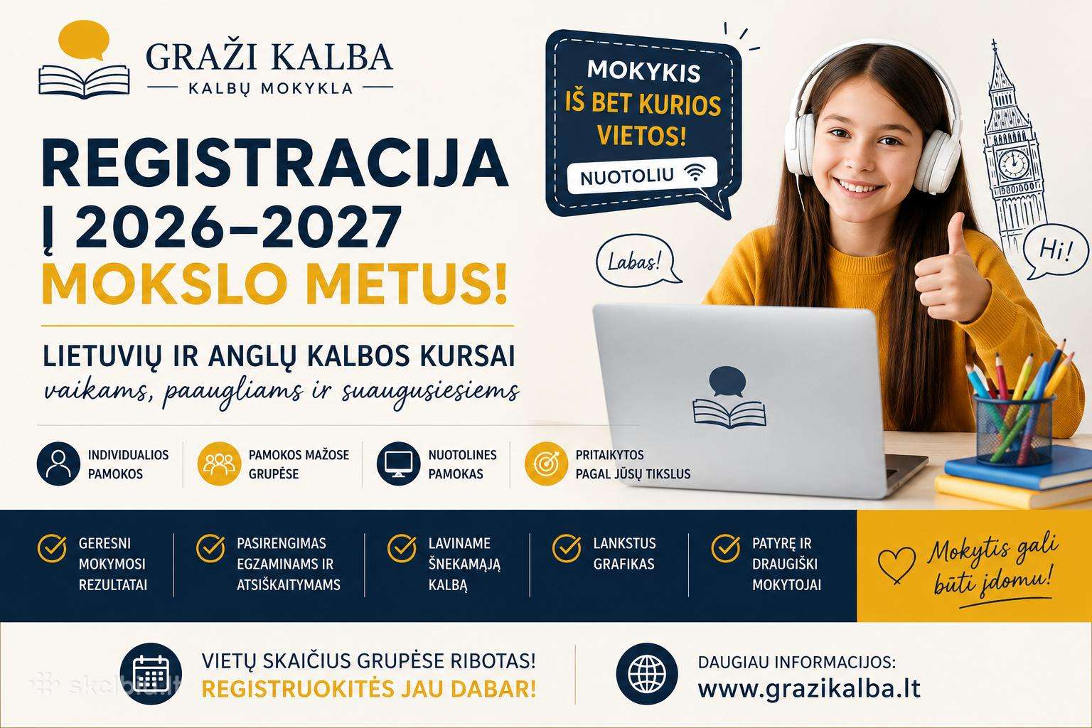 Lietuvių ir anglų kalbos kursai