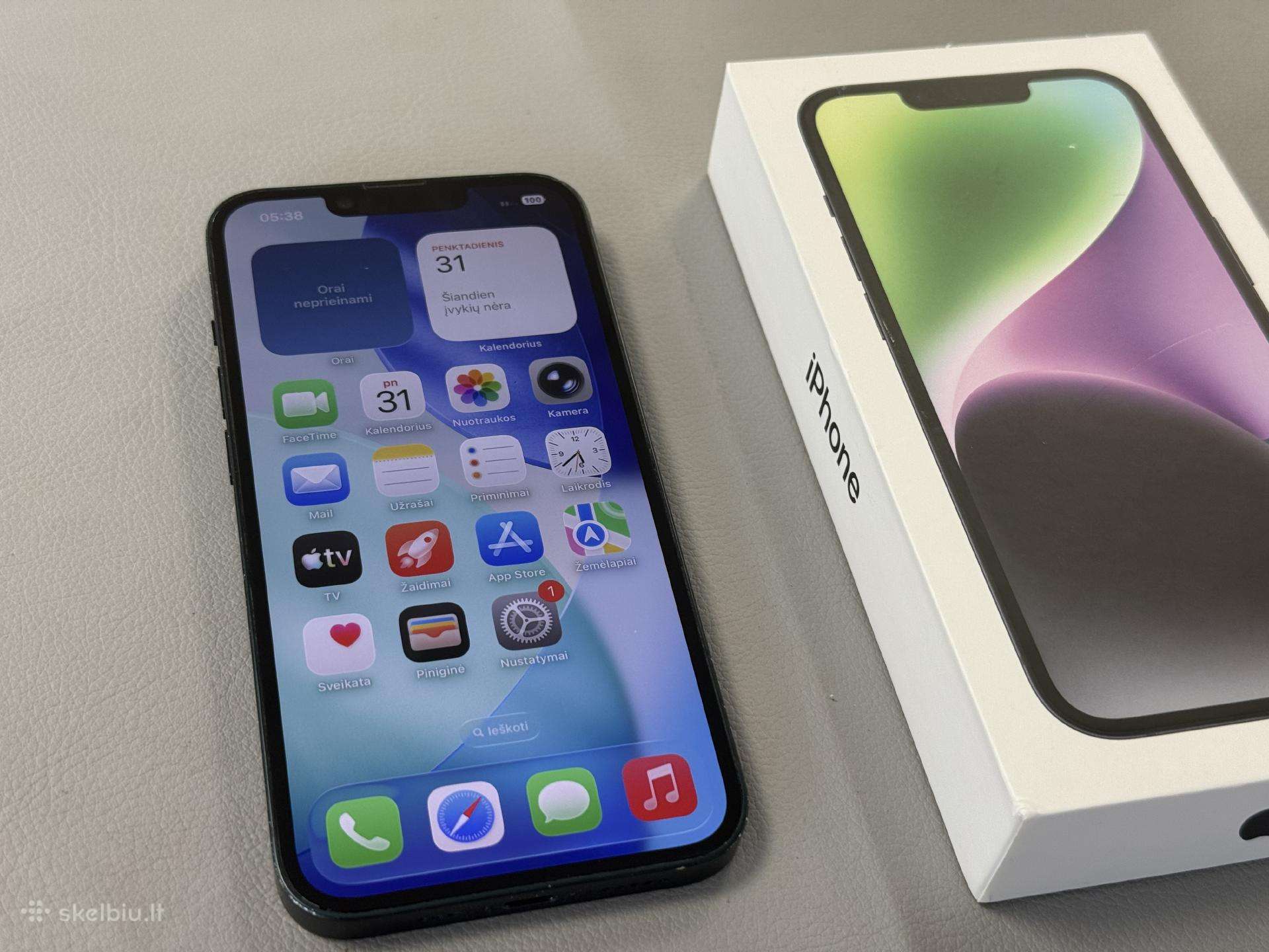 iPhone 14 256gb su baterija 100