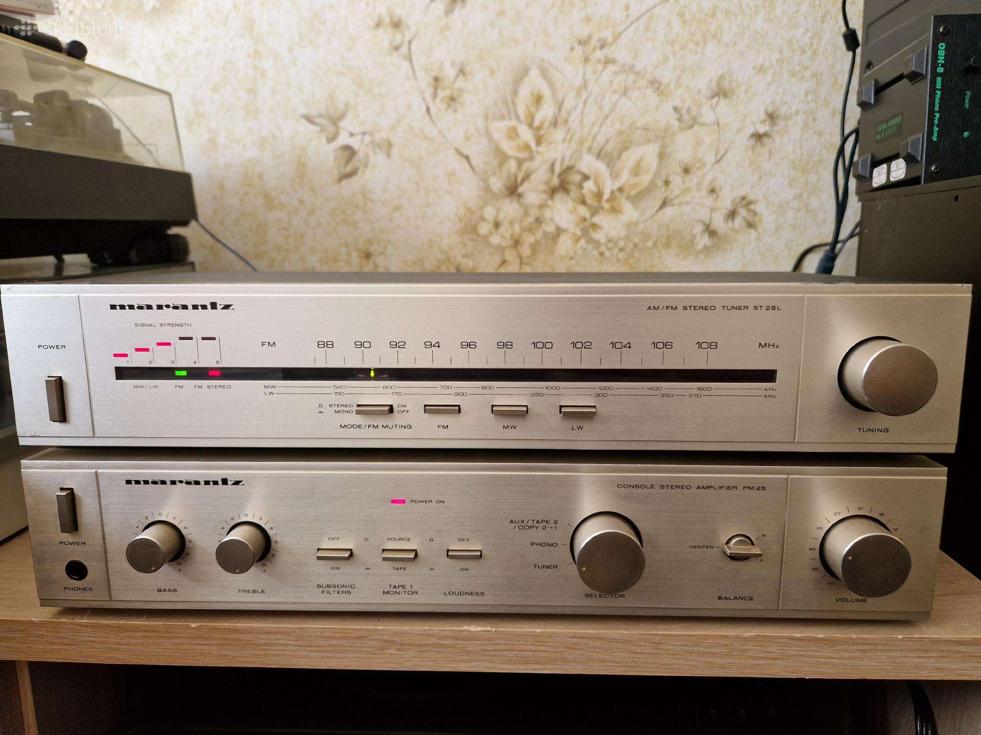Marantz Console Amplifier Pm 25 + tiuneris St 25l