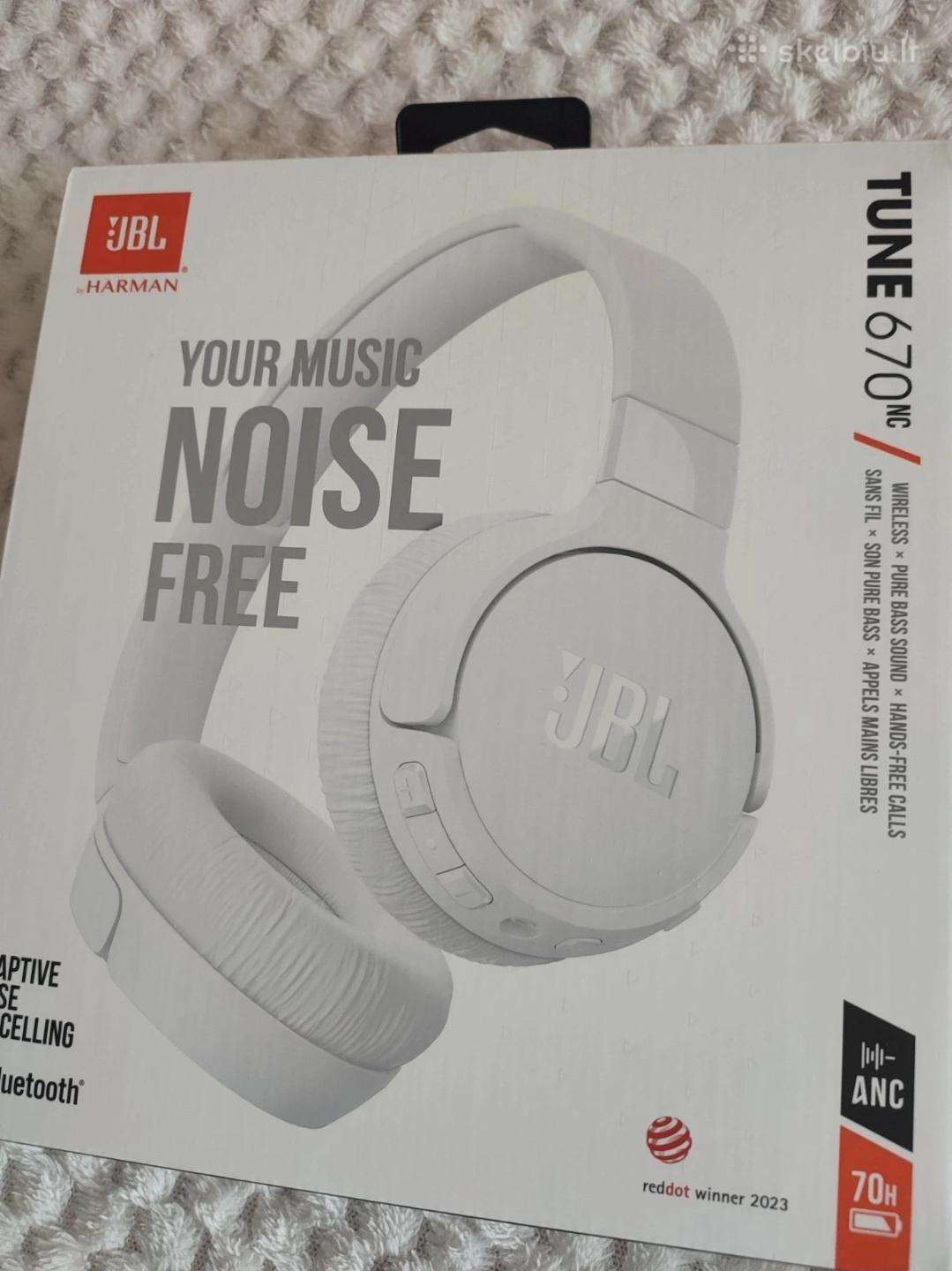 Jbl Tune 670 Nc Belaidės Ausinės