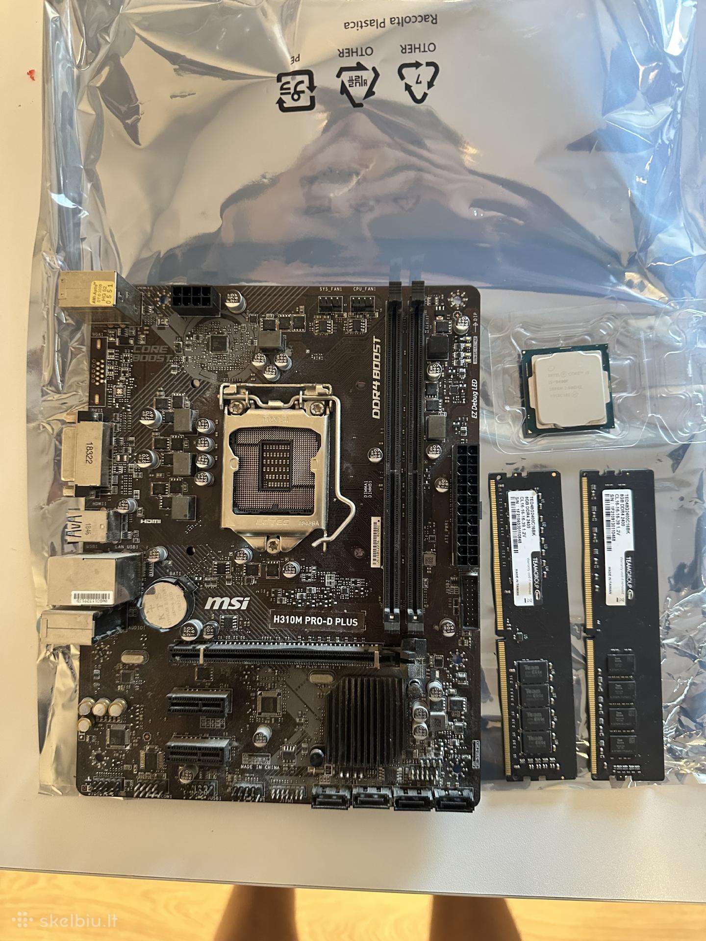 Msi H310m + i5-9400f + 16gb Ddr4