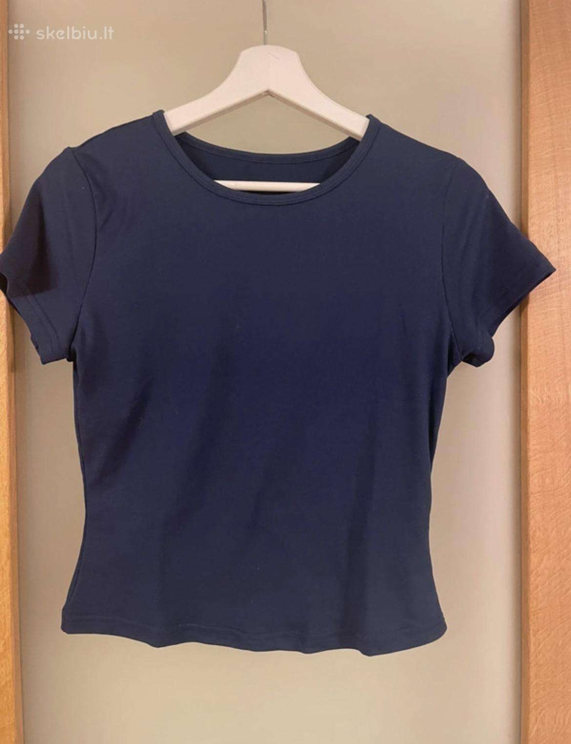Shein tamsiai mėlyna maikutė