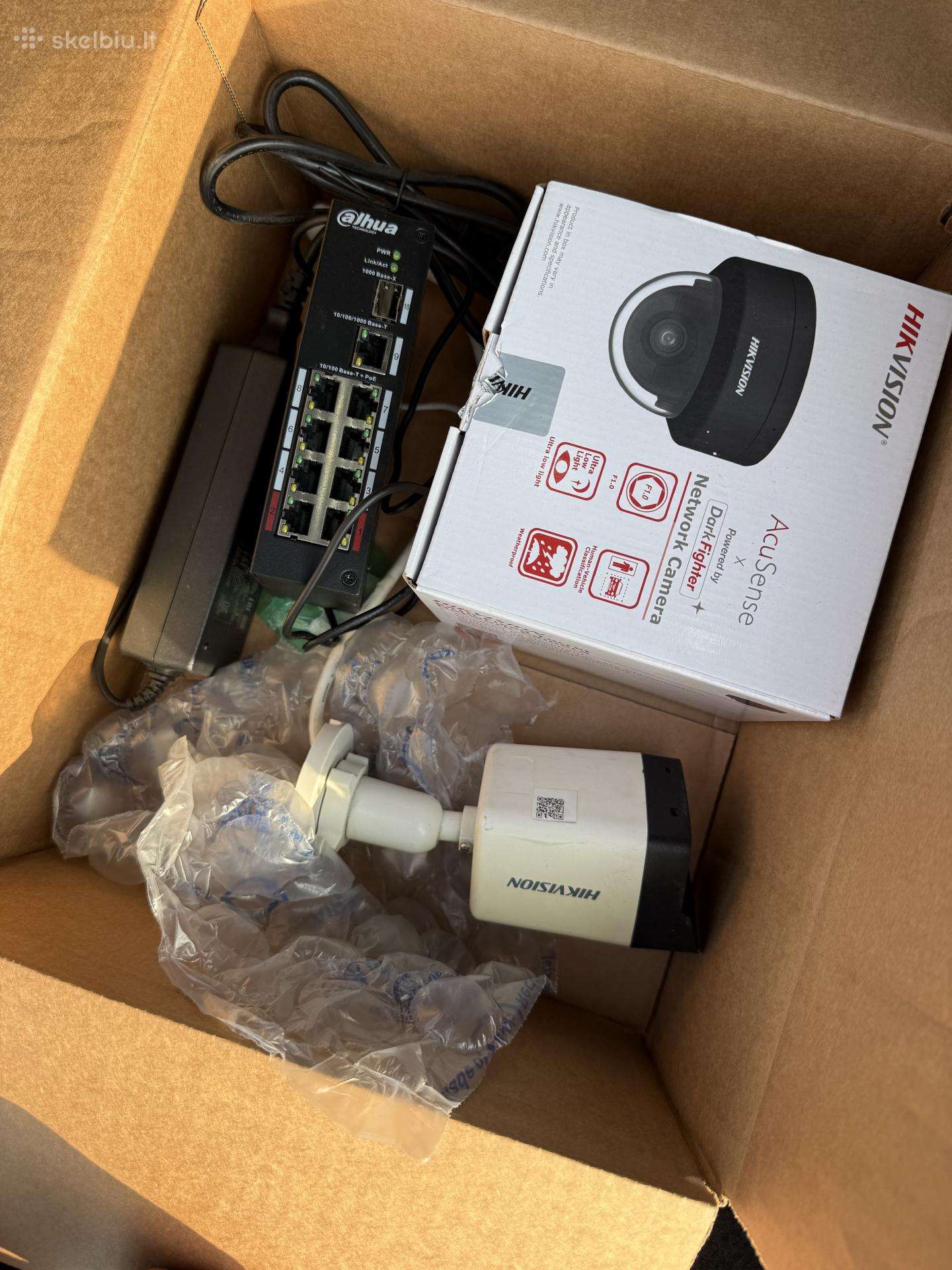 Vaizdo stebėjimo kameros ir Poe switch