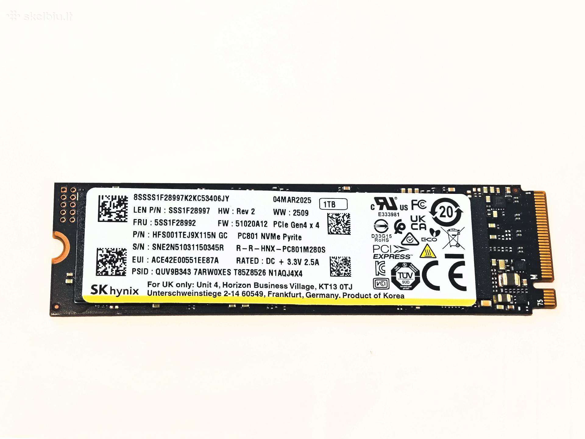 Sk Hynix SSD 1tb Pc801m280s