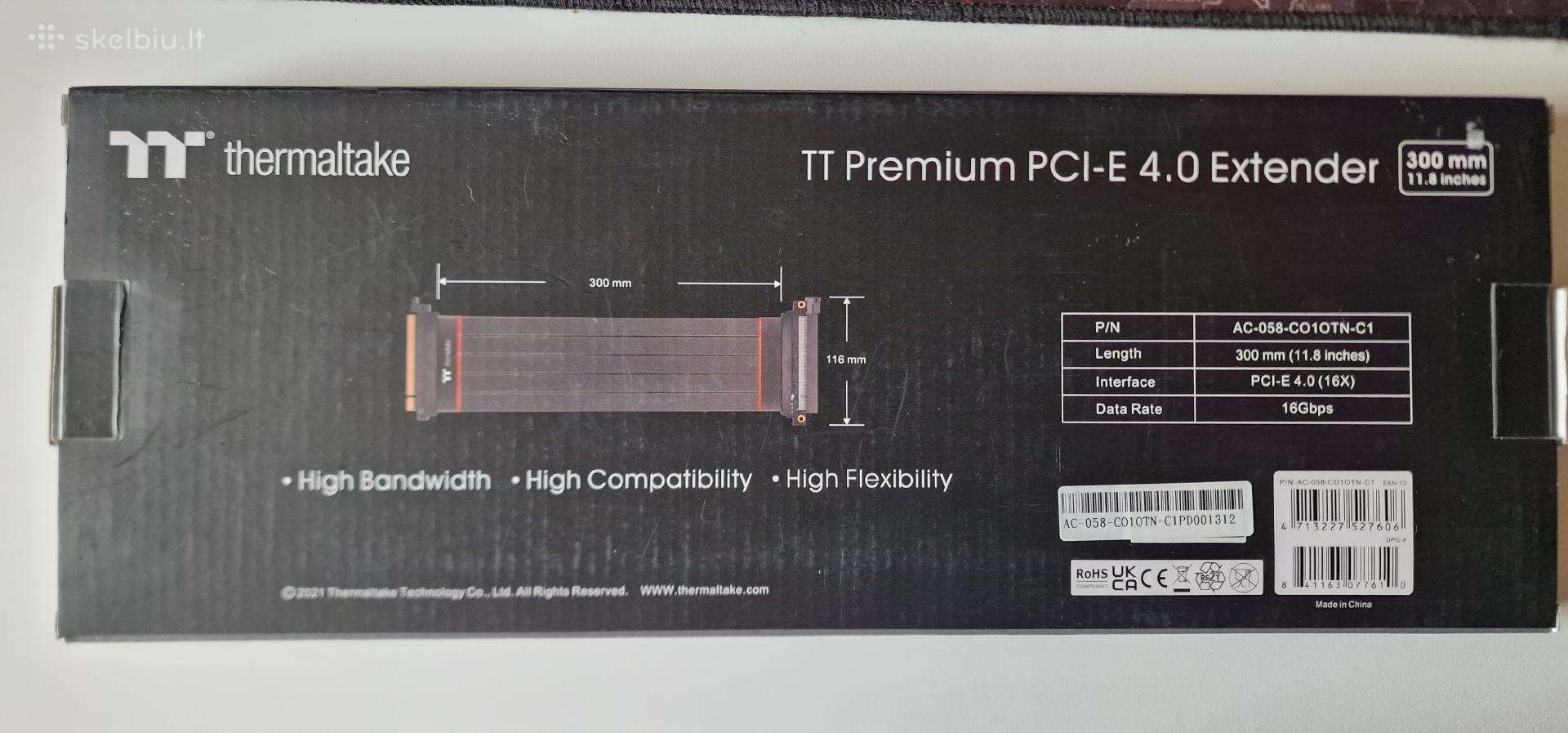 Thermaltake Pci- 4.0 Riser Extender kabelis