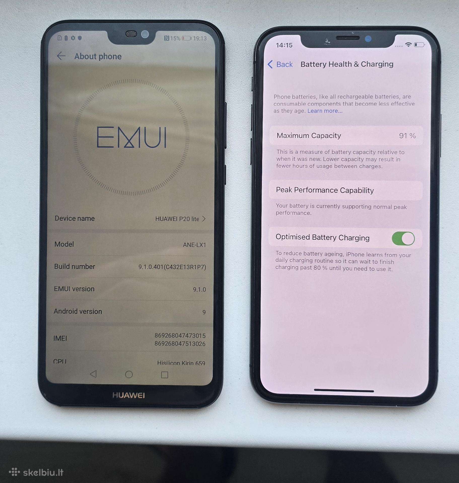 Huawei p20lite ir applex