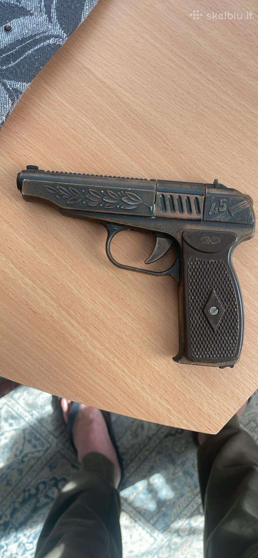 Vintage gun toy pistol metal CcCCCP 1941-1945