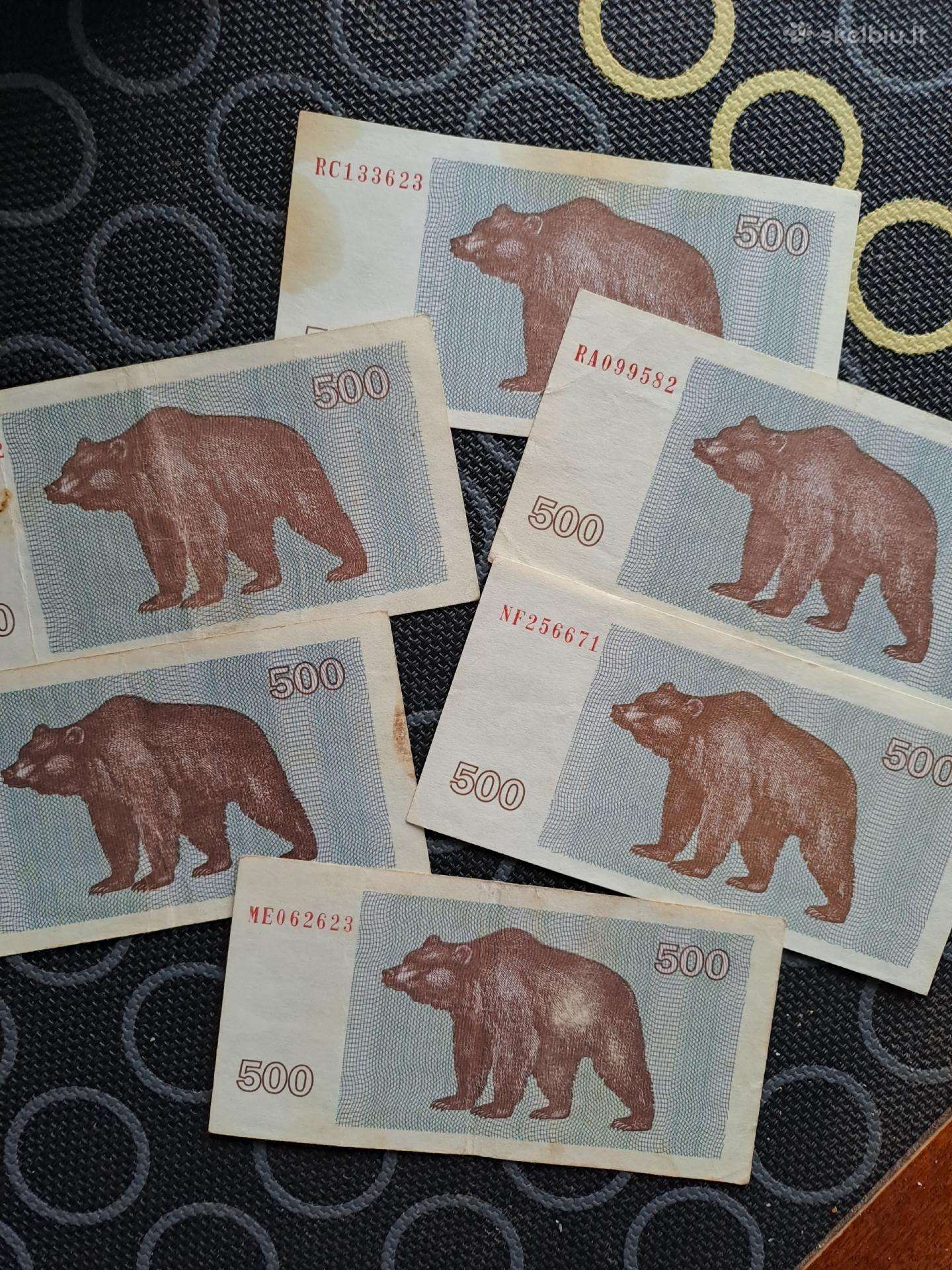 500 talonai, 1992m.