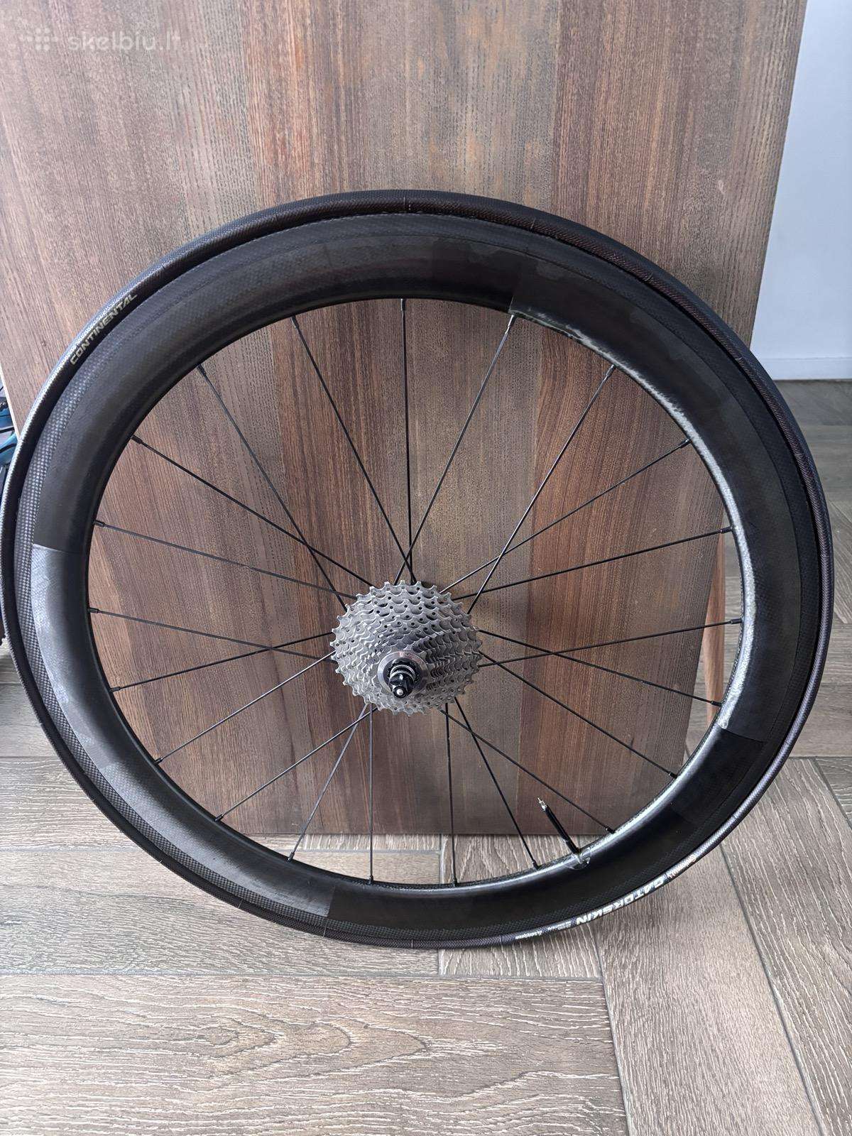 Vision karboniniai ratai + shimano dura-ace kasetė