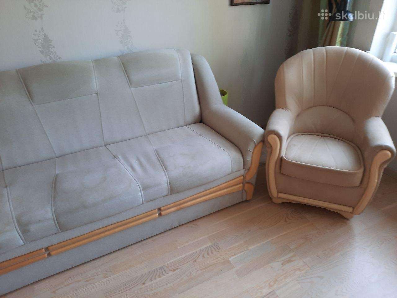 Atiduodu nemokamai sofa ir foteliuka
