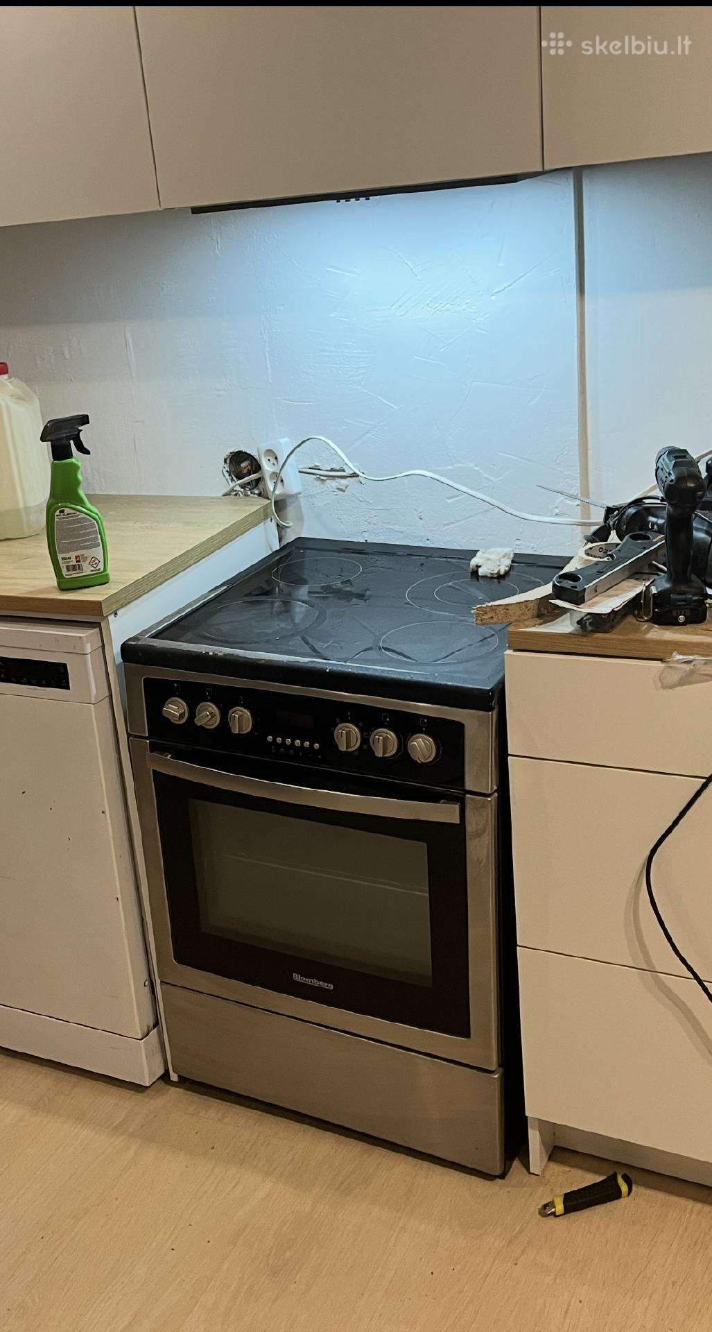 Atiduodama elektrinė kaitlentė, orkaitė
