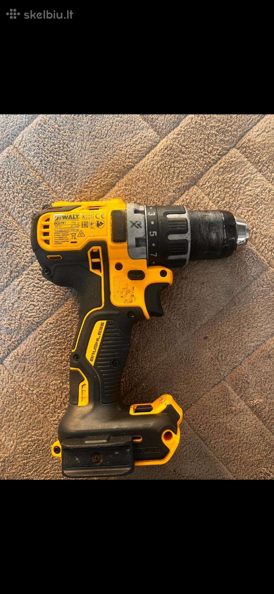 Akumuliatorinis gręztuvassuktuvas Dewalt