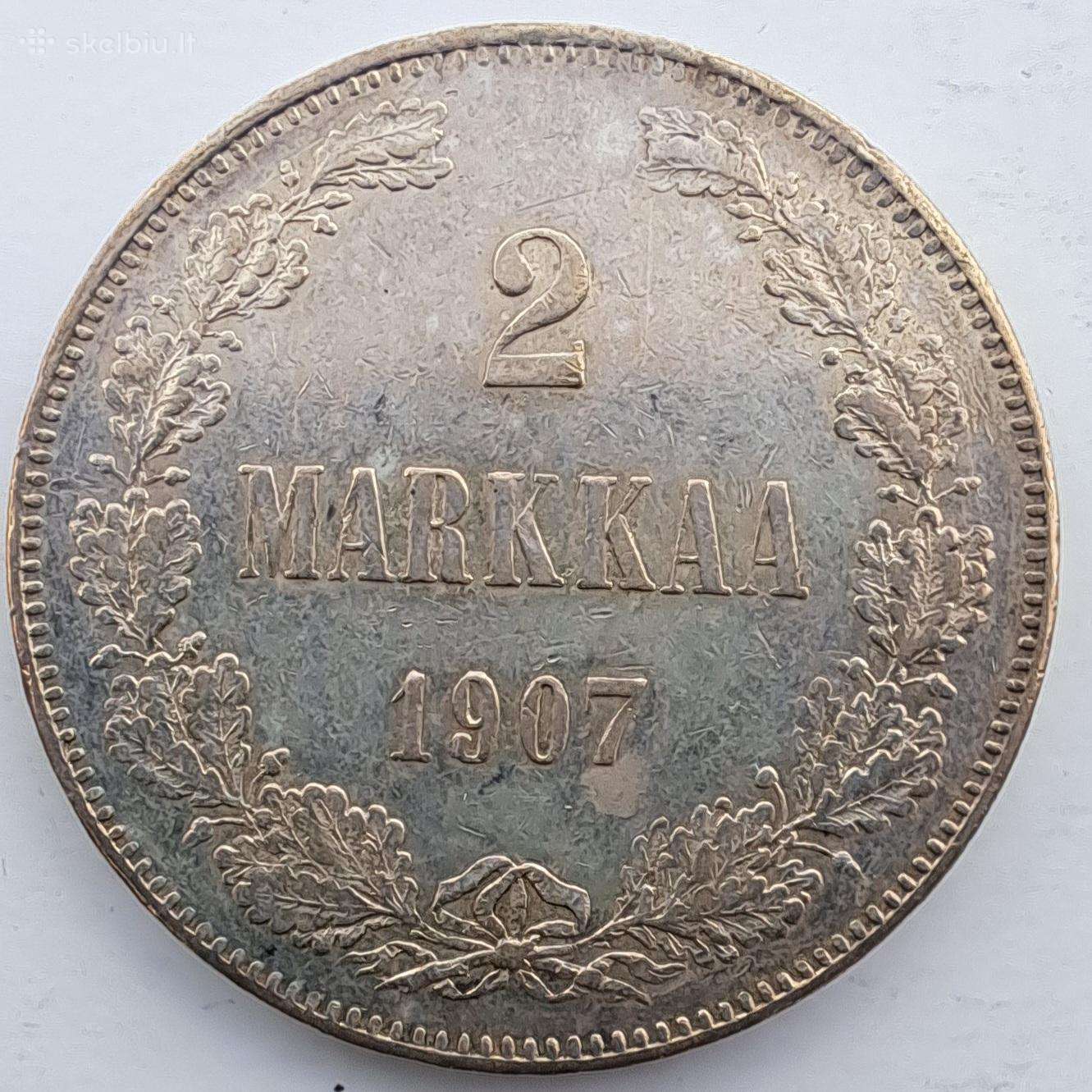 1907 Suomija 2 markės