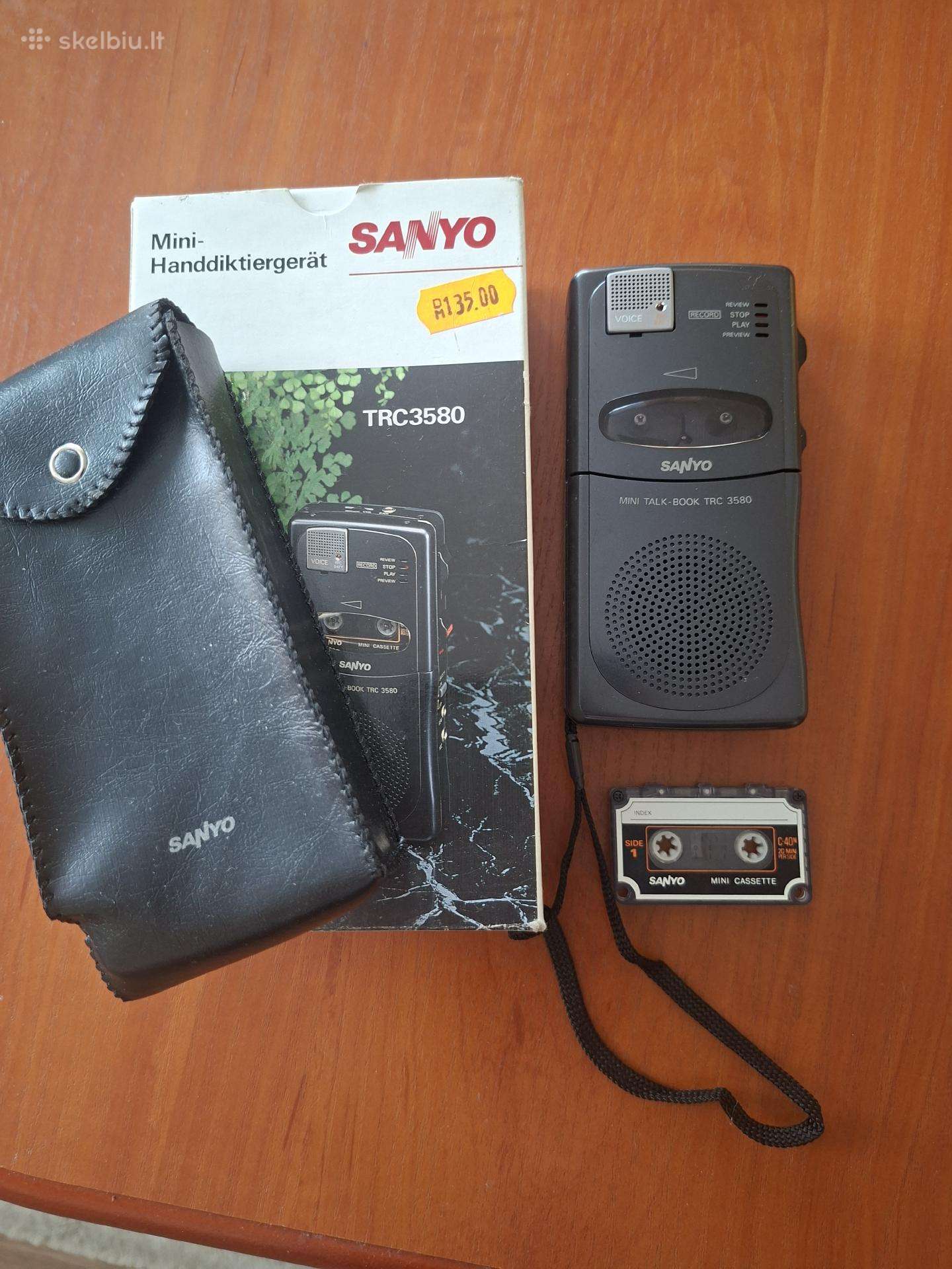 Diktofonas Sanyo Trc 3580 su kasete