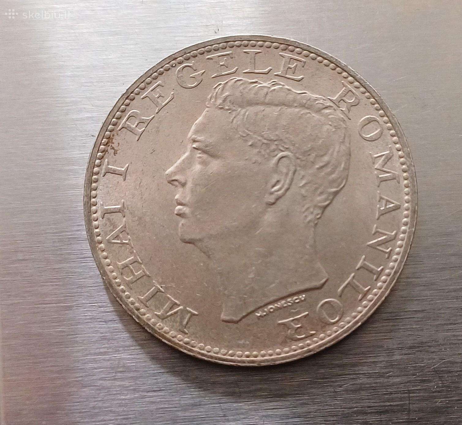 Rumunija 500 lei 1944 sidabras