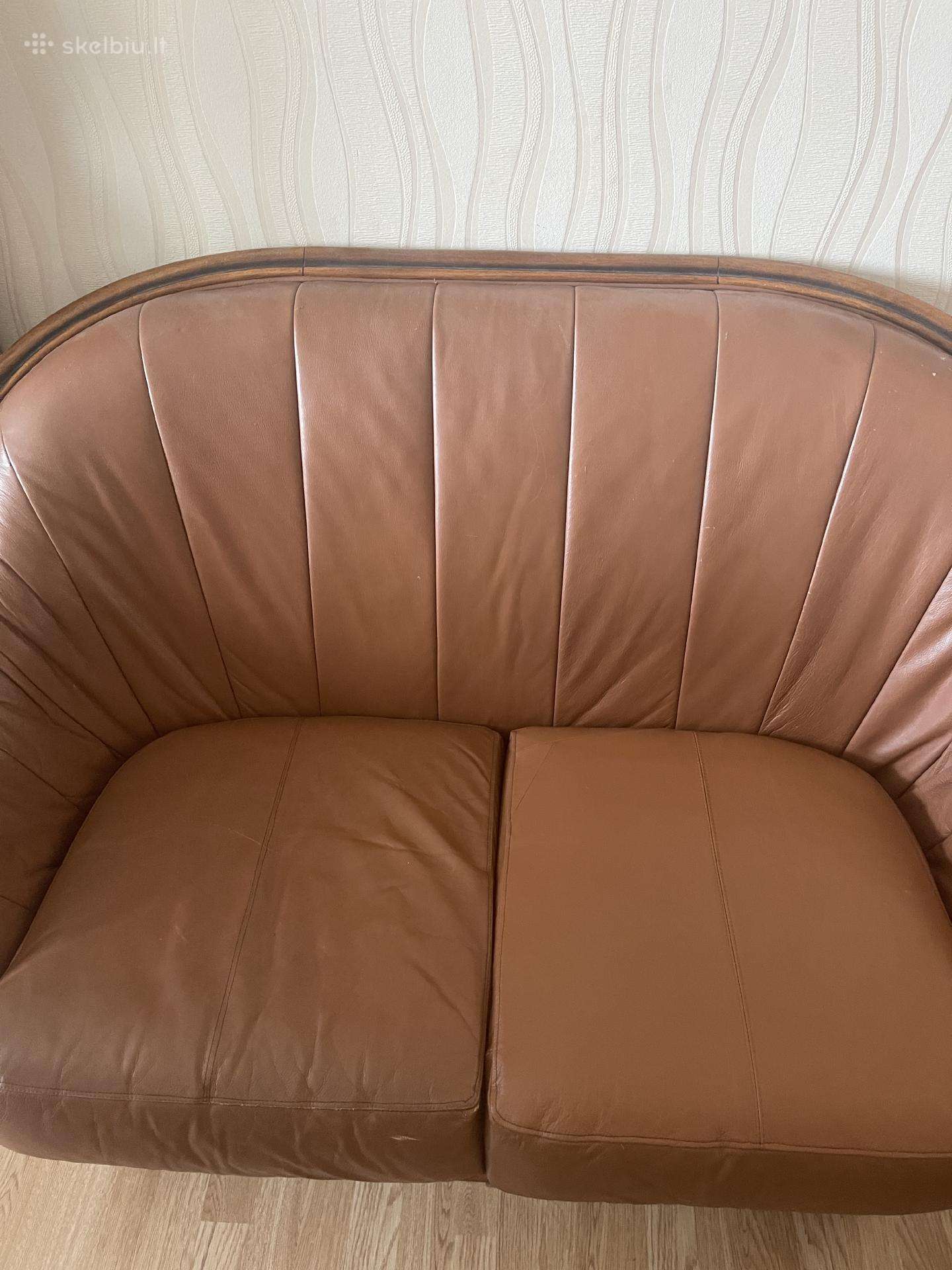 Parduodu odines sofas be miegamosios dalies