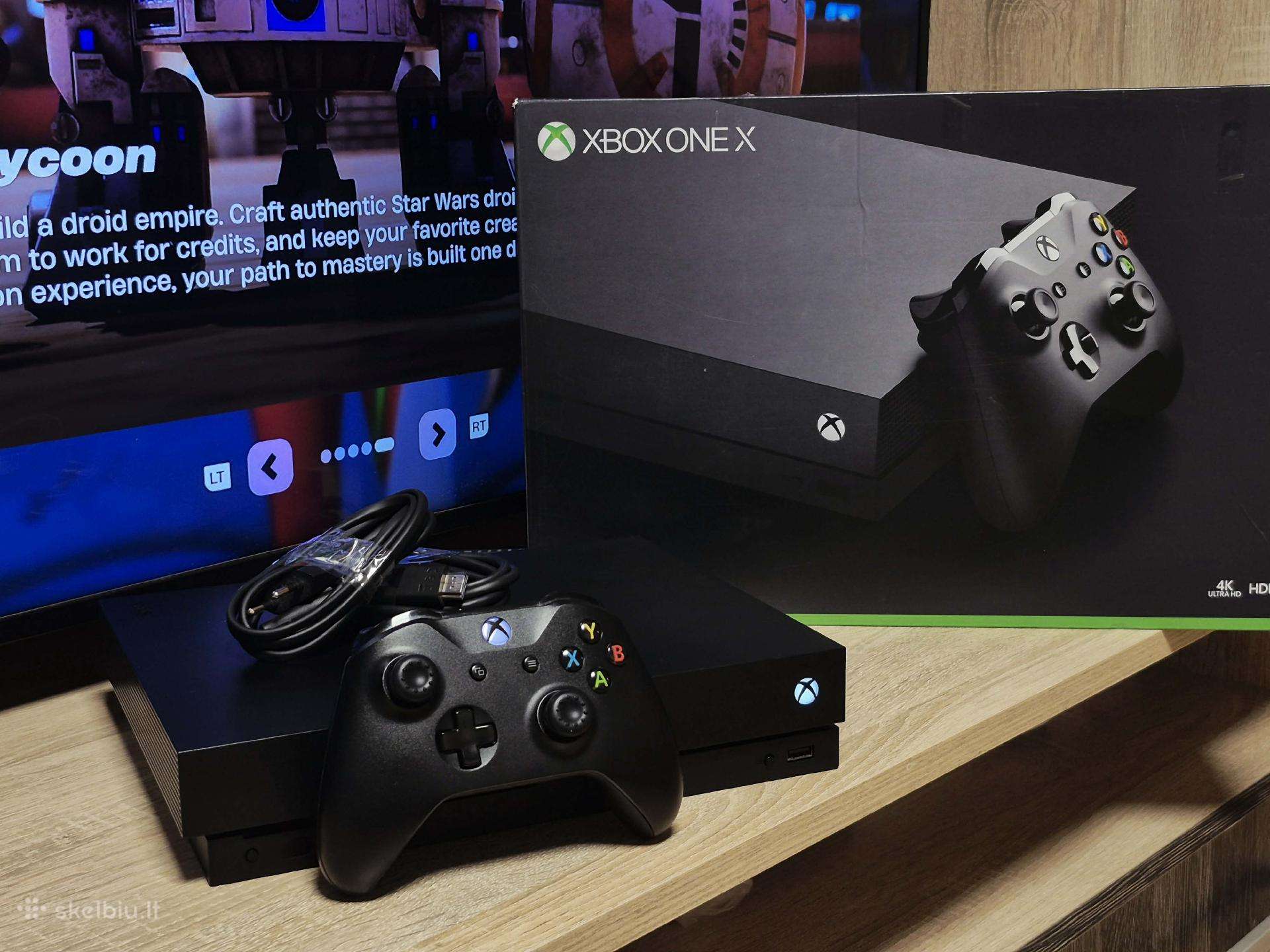 Xbox One X 1tb 4k Hdr Pilnas komplektas