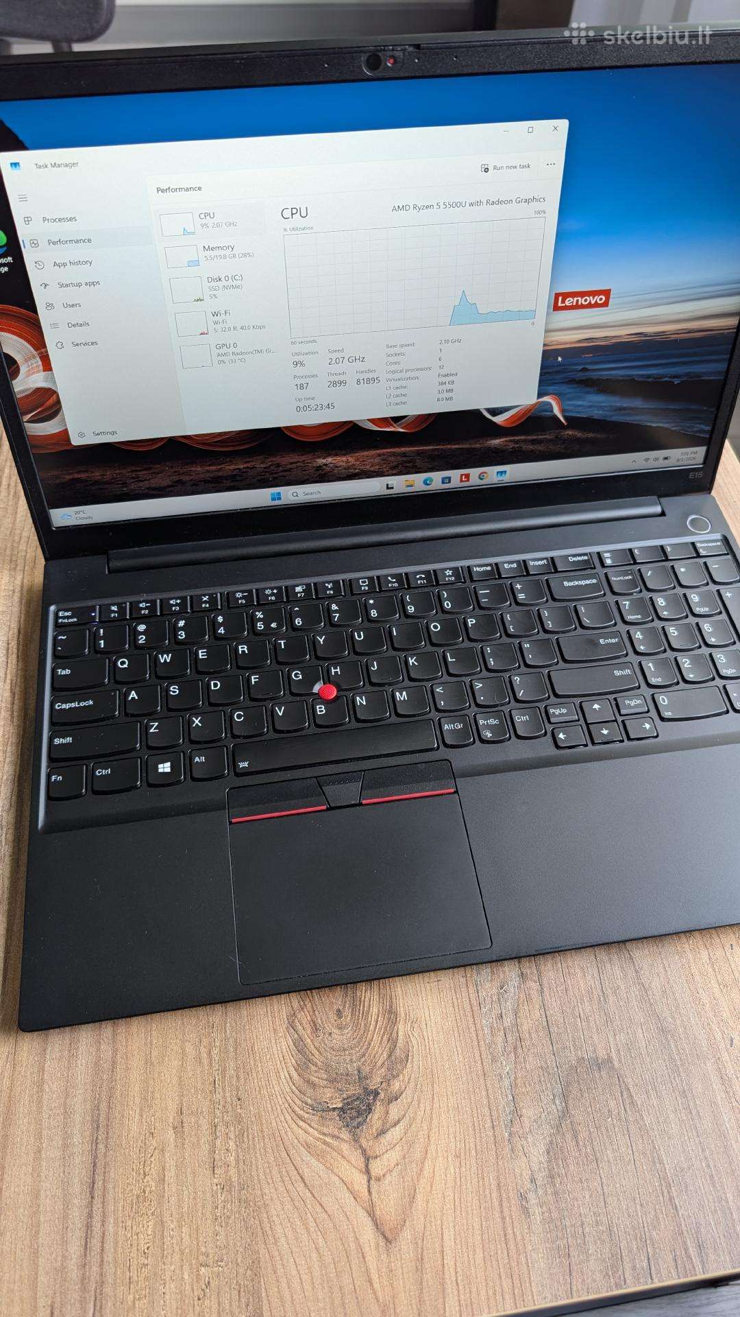 Lenovo Thinkpad E15 Ryzen 5 55500u/24gb/256gb