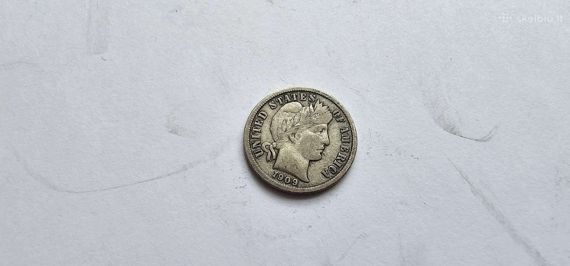 1909 dime 10 centu Usa