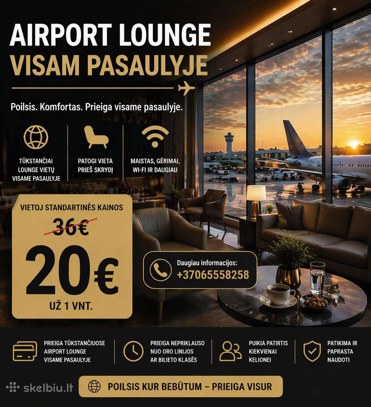 Airport lounges/ oro uosto verslo klubas