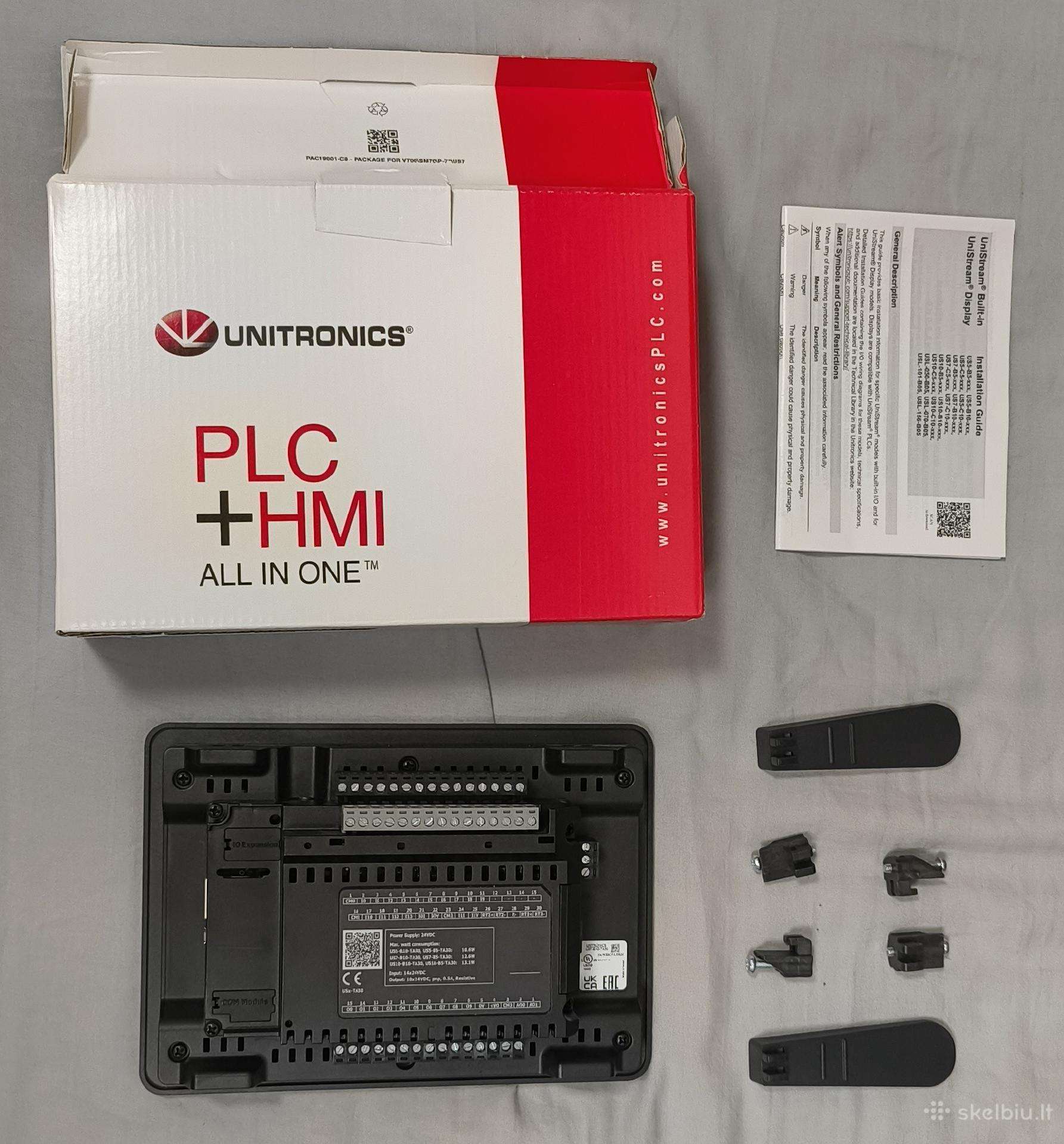 Unitronics Unistream 7" Plc+hmi (us7-b10-ta30) -N