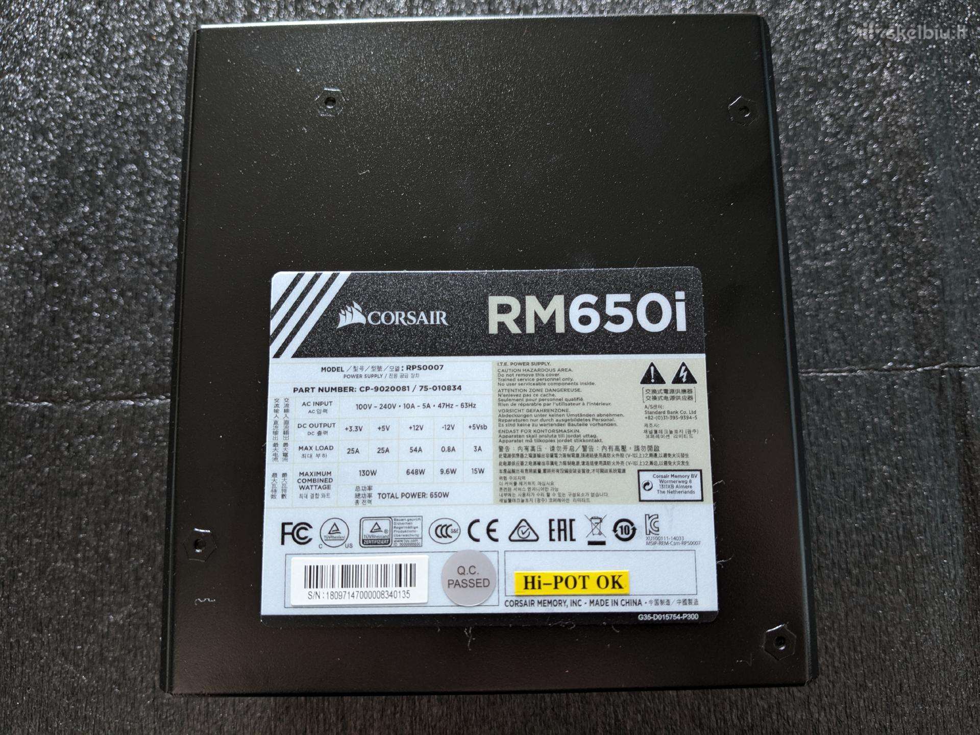 Corsair Rm650i 650w 80plus Gold Psu