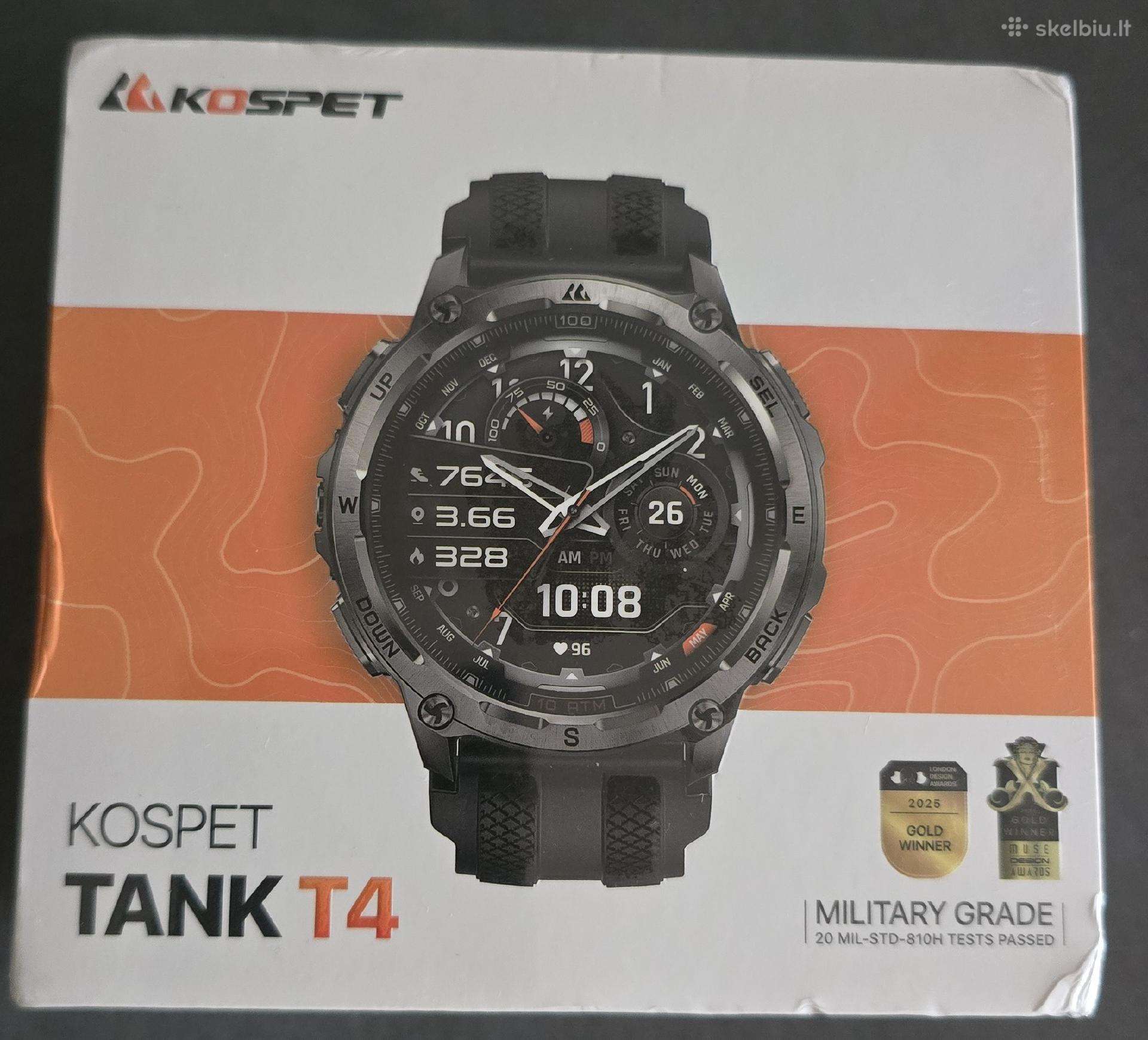 Naujas neišpakuotas Smart laikrodis Kopset Tank 4