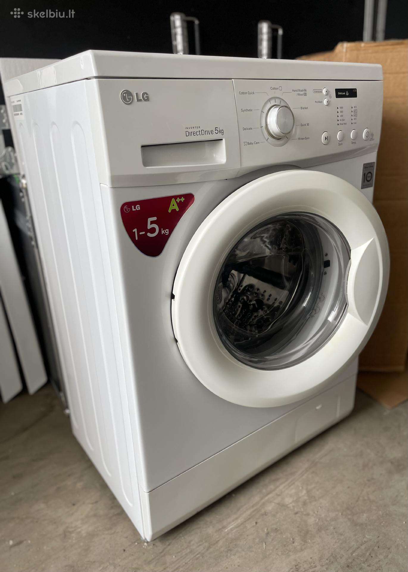 LG puiki skalbimo mašina direct drive 5kg