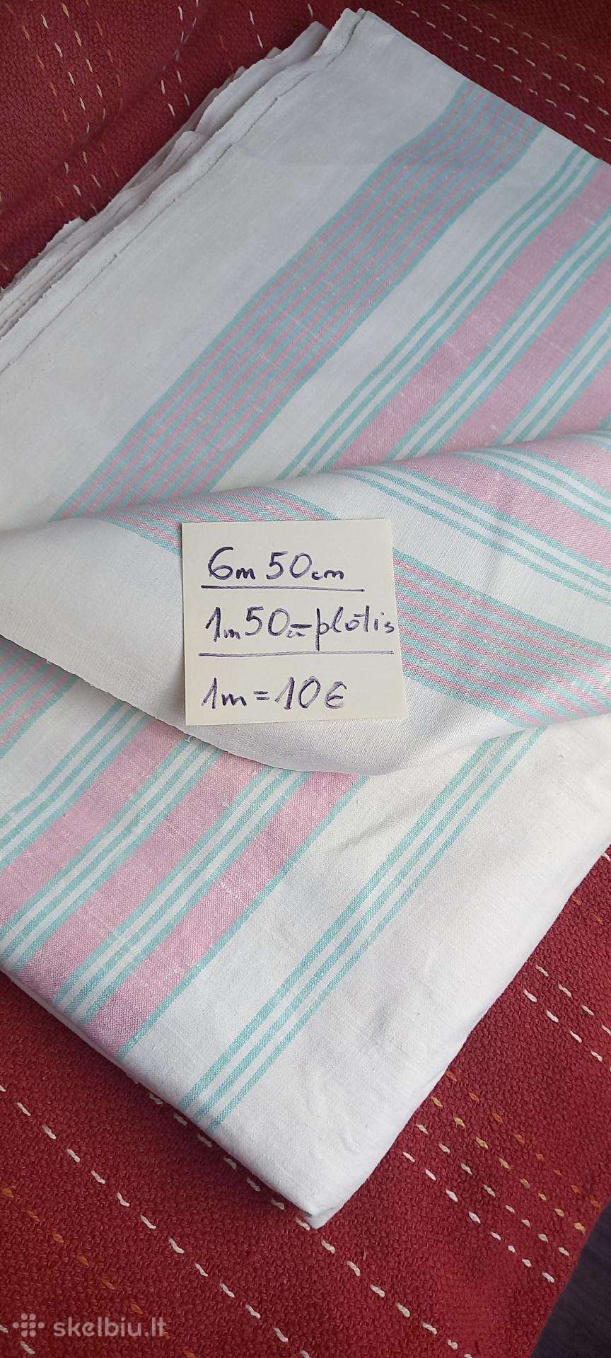 Liniinė medžiaga paklodėm.