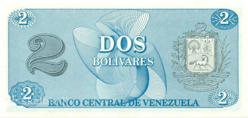 Venezuela 2 bolivares 1989. Unc. Pč