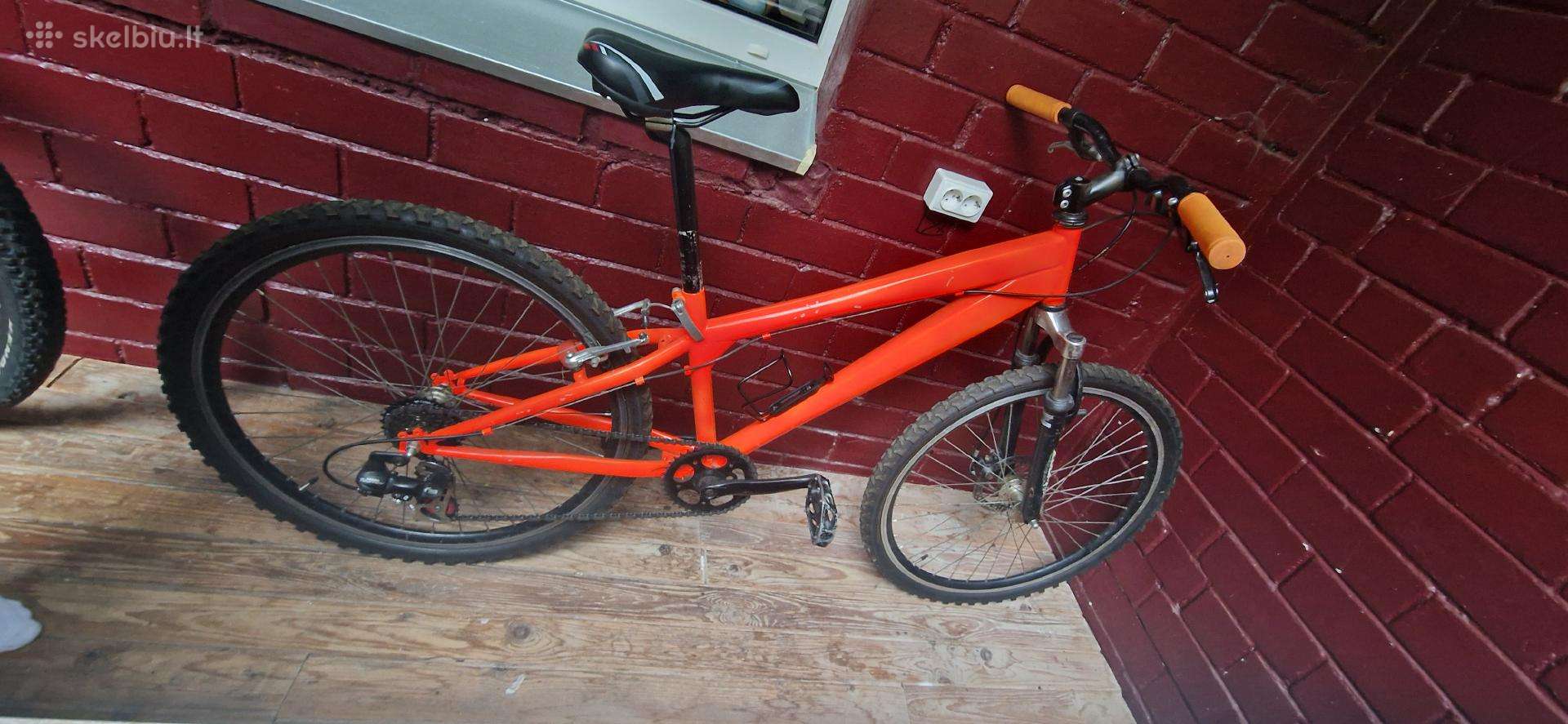 Plieninis 26" dviratis