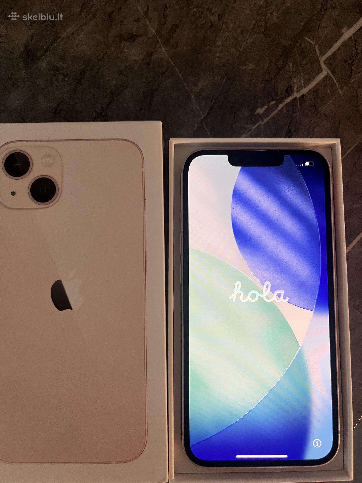 iPhone 13 rožinis 82% baterija nenubraižytas