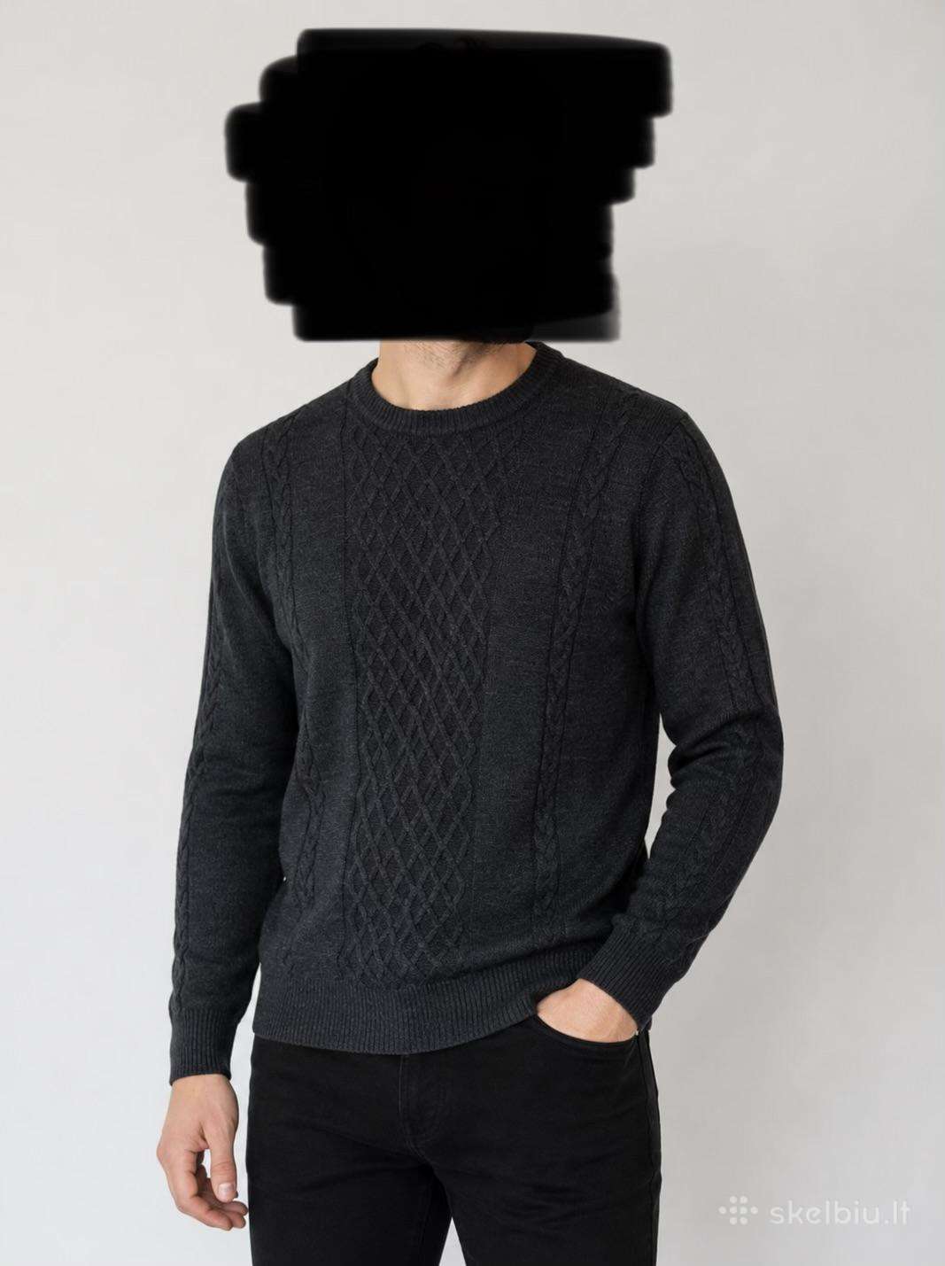Plonas šiltas švelnus klasikinis vilnos megztinis