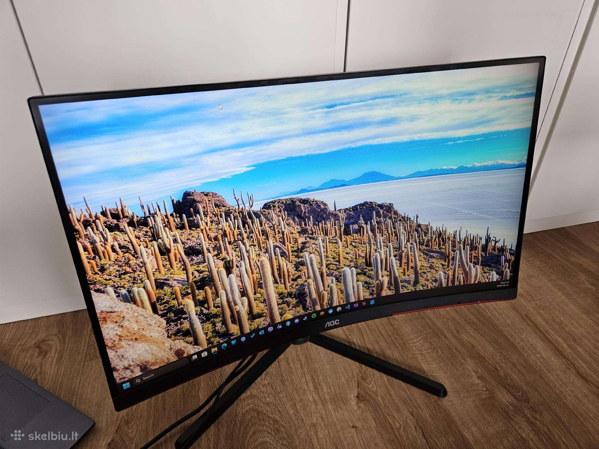 Aoc C27g3u 27" 1080p 165hz lenktas monitorius