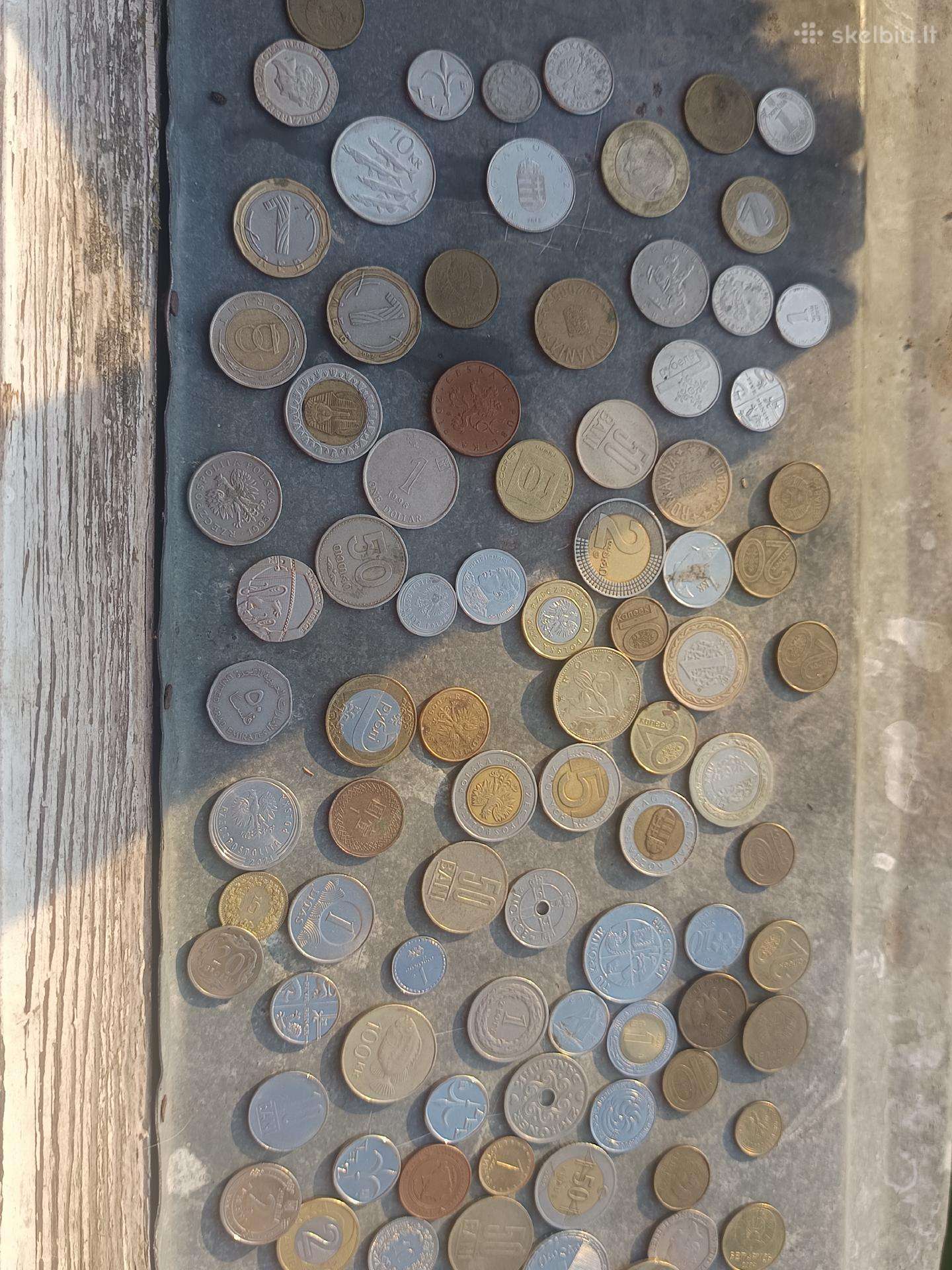 Parduodu 100-104 monetų iš įvairių šalių