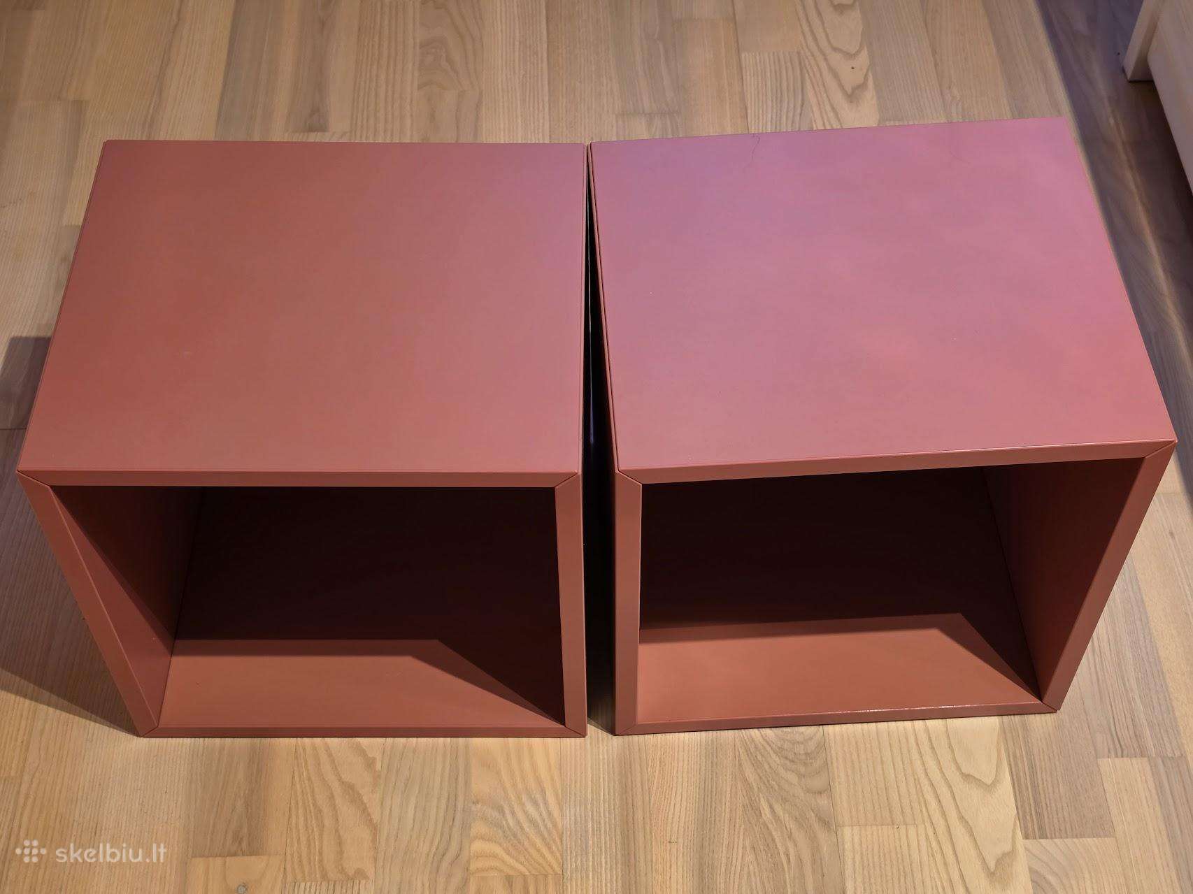Ikea Eket spintelės (raudonos, 2 vnt)