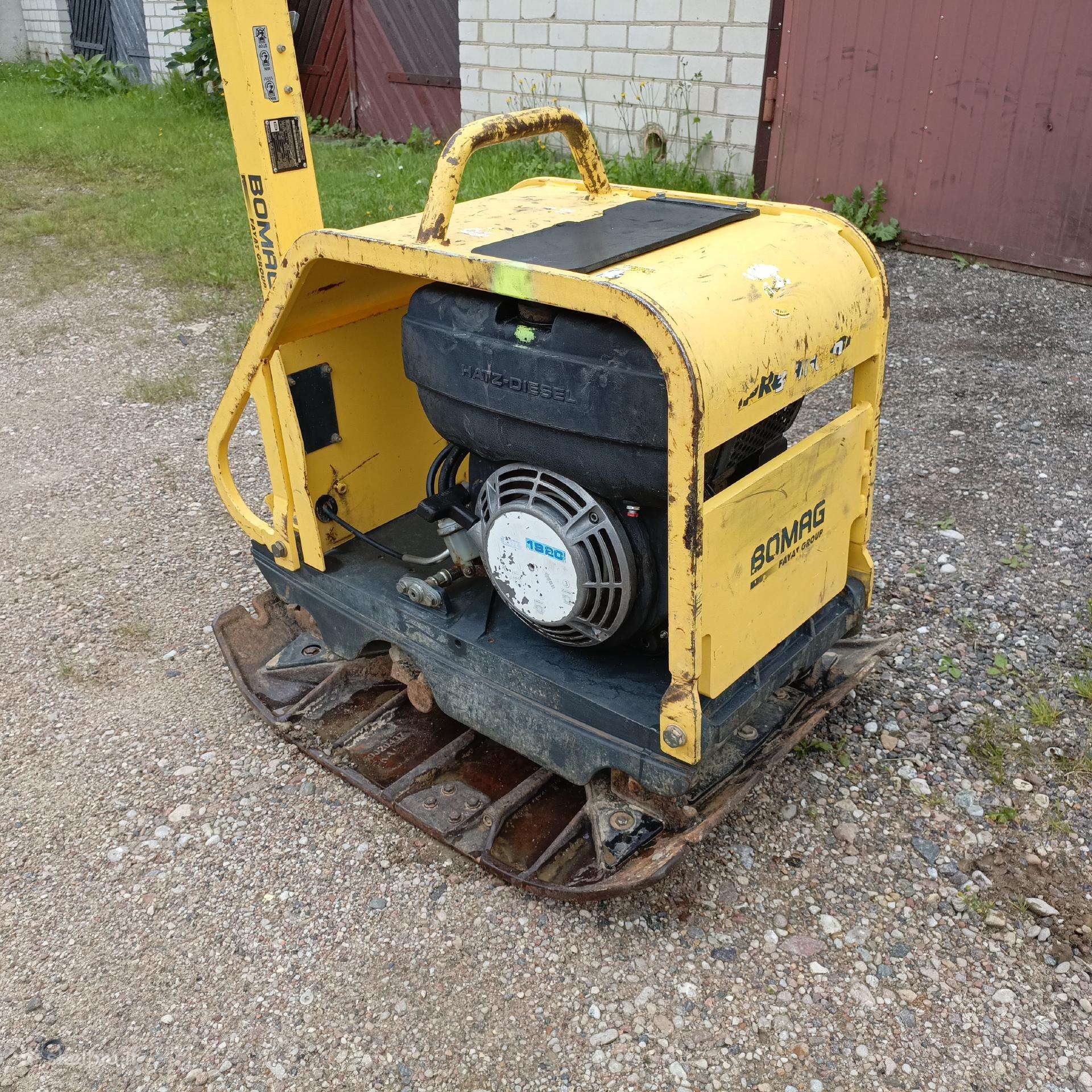 Bomag 220kg vibro plokštė hatz dyzelinis variklis