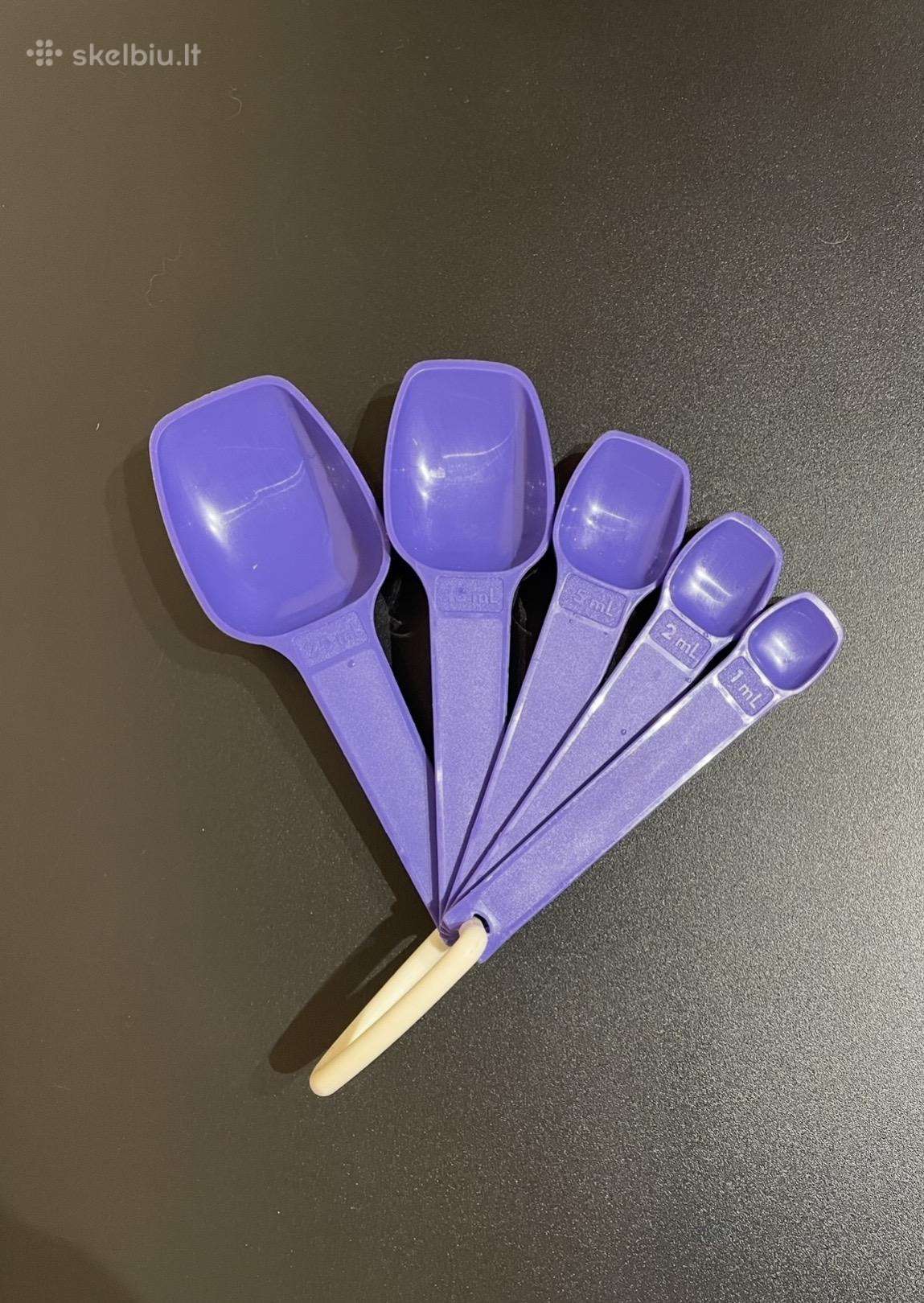 Tupperware 1, 2, 5, 15, 25 ml matavimo šaukštai